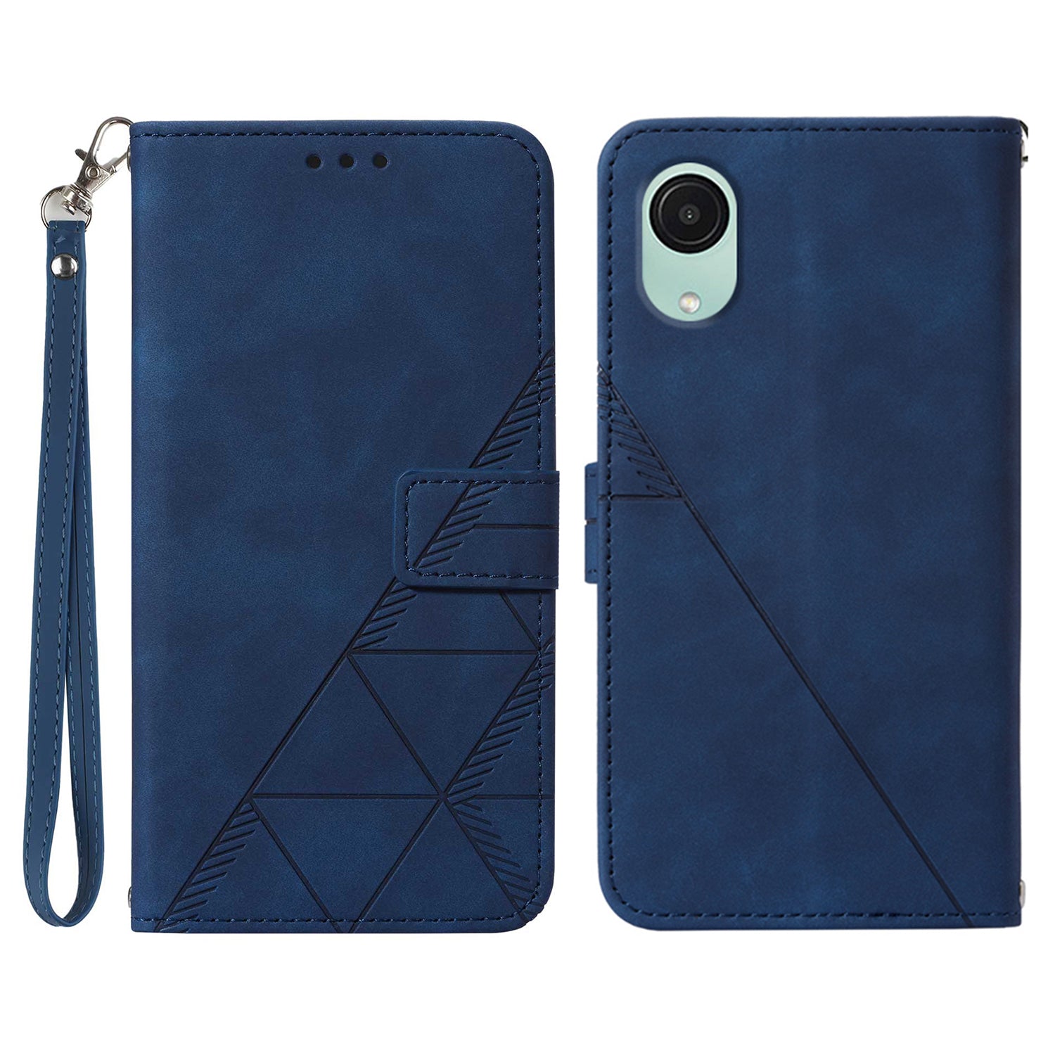 Pro Samsung Galaxy A04 Core 4G nárazuvzdorný kryt YB Imprinting Series-1 PU kožený kryt na telefon s potiskem