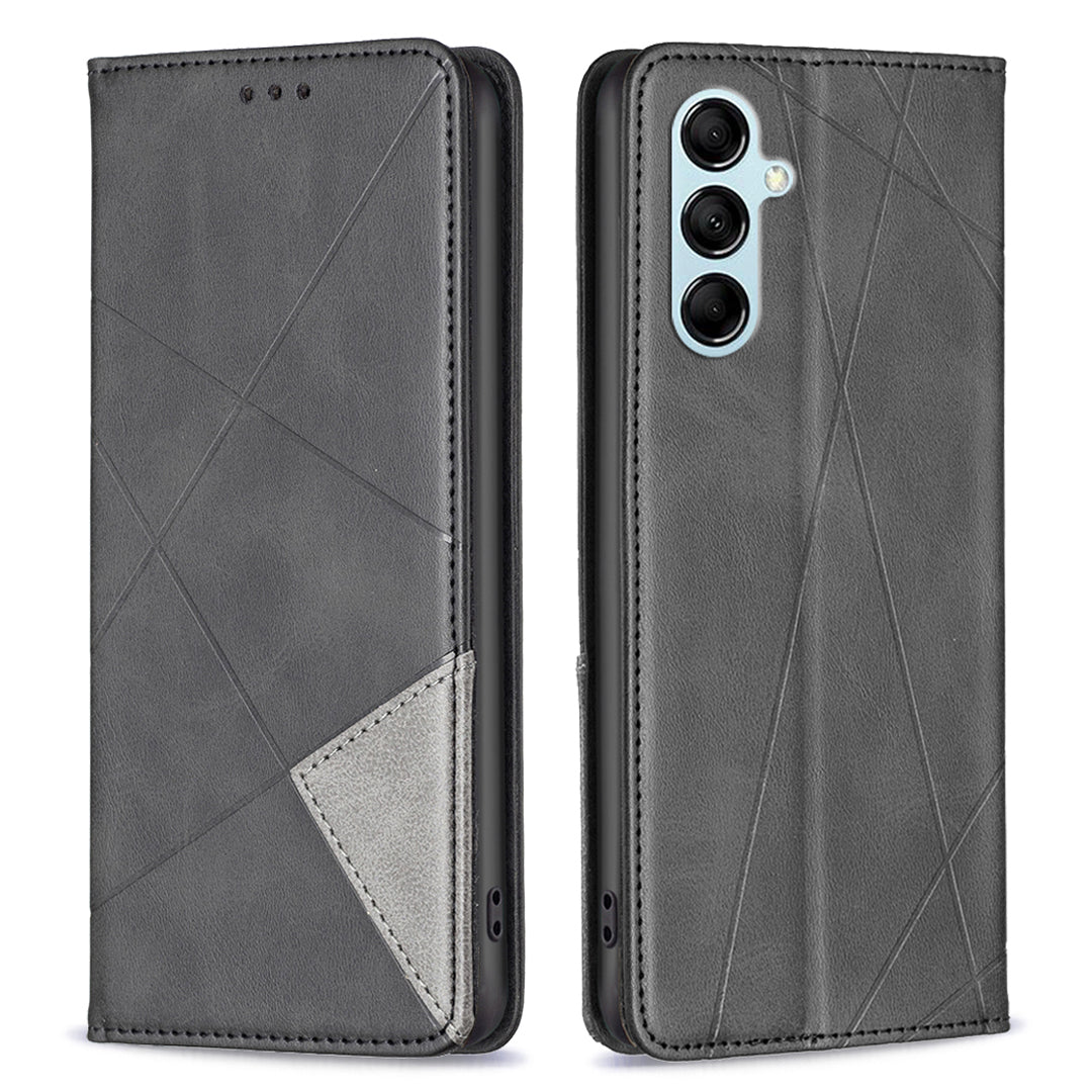 BF Imprinting Pattern Series-1 for Samsung Galaxy M14 5G Phone Case Stand Leather Card Holder Phone Cover