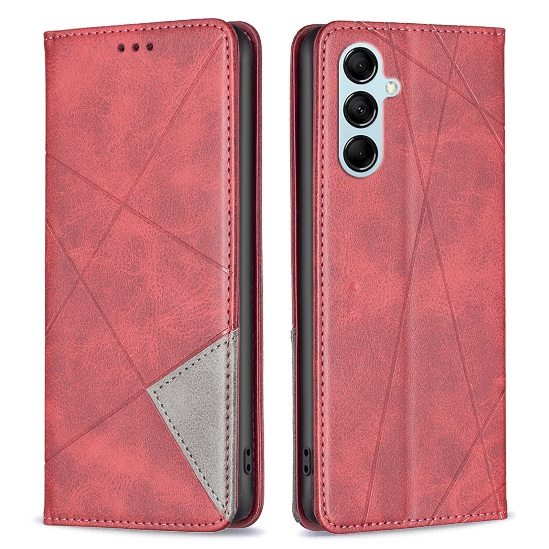 BF Imprinting Pattern Series-1 for Samsung Galaxy M14 5G Phone Case Stand Leather Card Holder Phone Cover