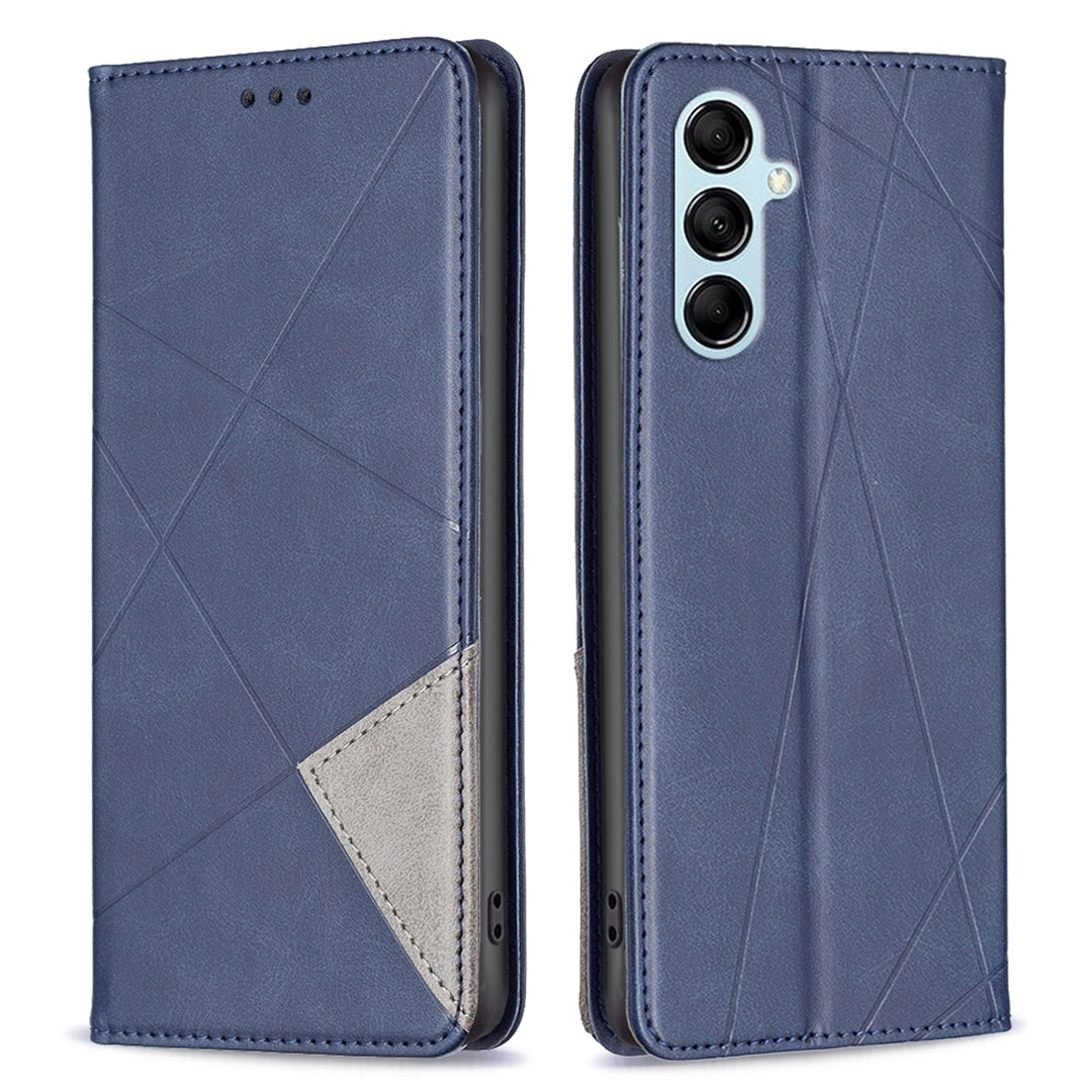 BF Imprinting Pattern Series-1 for Samsung Galaxy M14 5G Phone Case Stand Leather Card Holder Phone Cover