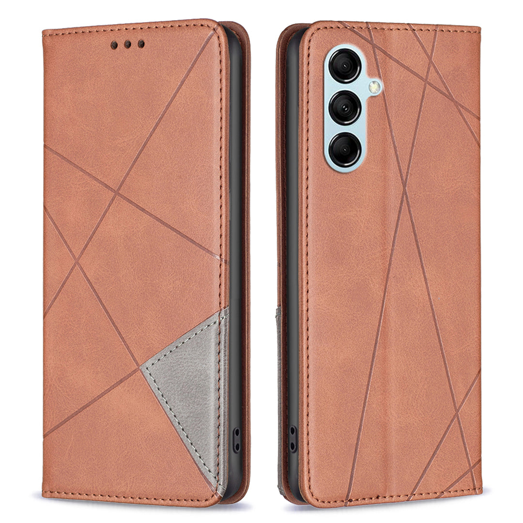 BF Imprinting Pattern Series-1 for Samsung Galaxy M14 5G Phone Case Stand Leather Card Holder Phone Cover