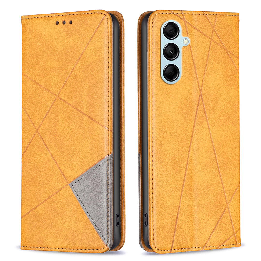 BF Imprinting Pattern Series-1 for Samsung Galaxy M14 5G Phone Case Stand Leather Card Holder Phone Cover