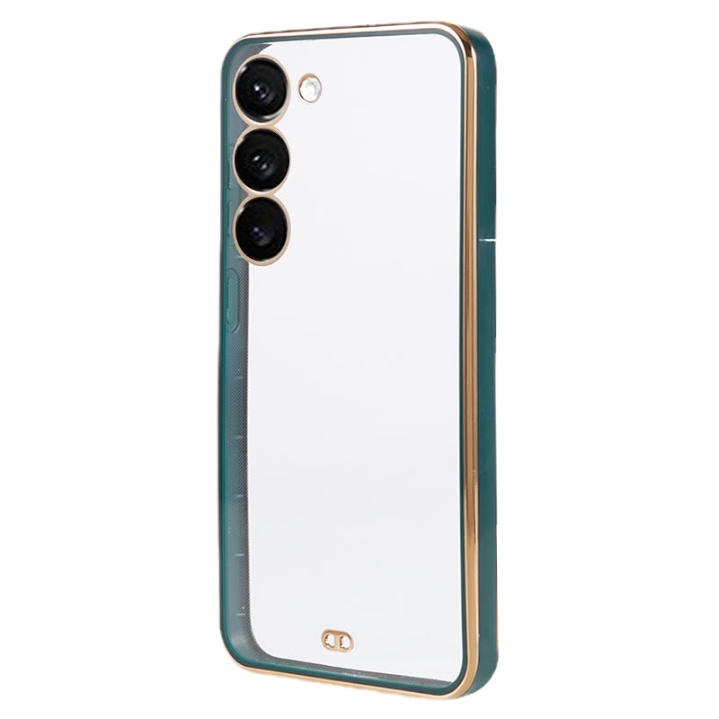 For Samsung Galaxy S23 Dual Color Electroplating Phone Case Soft TPU Phone Cover