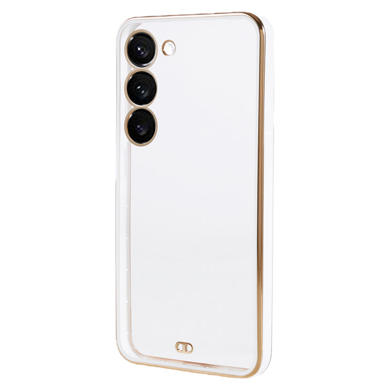 For Samsung Galaxy S23 Dual Color Electroplating Phone Case Soft TPU Phone Cover