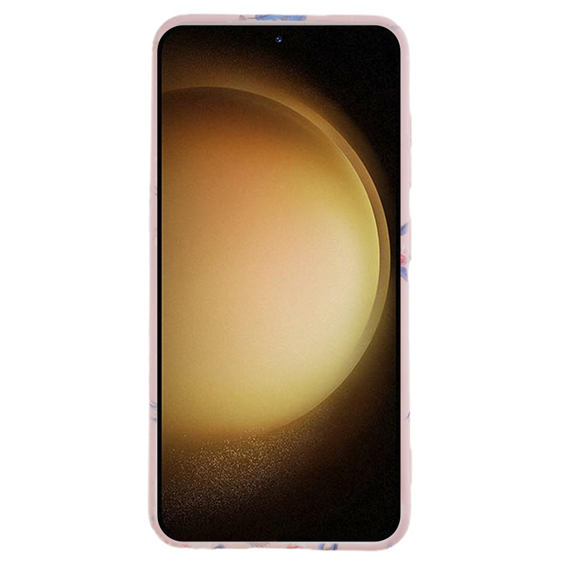 Pro Samsung Galaxy S23 Květinové pouzdro na telefon IMD Měkký TPU nárazuvzdorný ochranný kryt