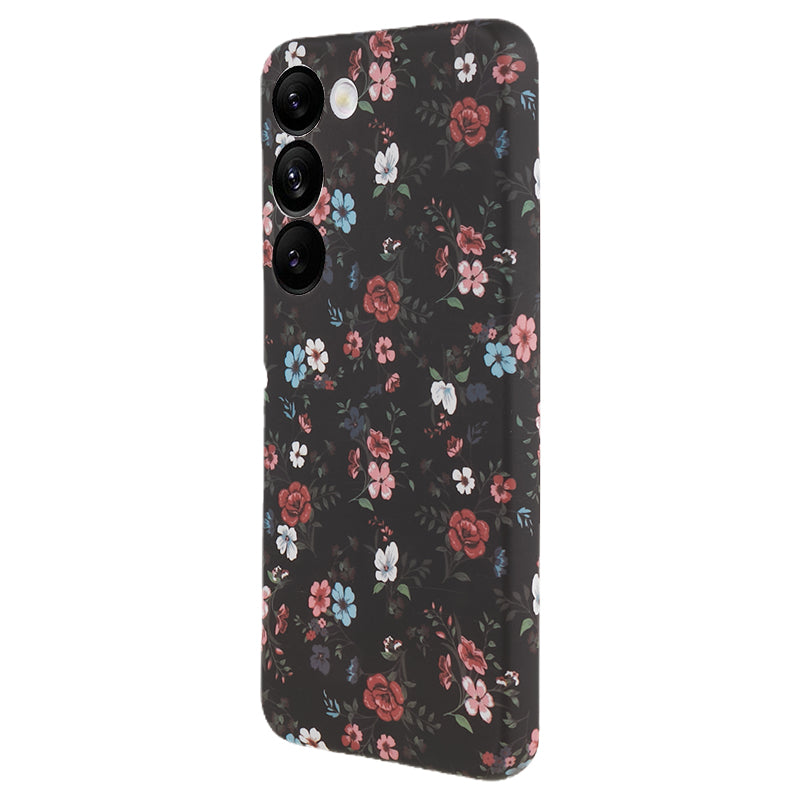 For Samsung Galaxy S23 Drop Protection Soft TPU Phone Case Flower Pattern IMD Back Cover