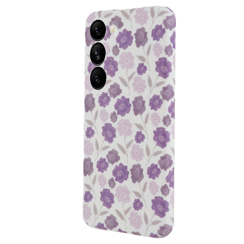 For Samsung Galaxy S23 Drop Protection Soft TPU Phone Case Flower Pattern IMD Back Cover