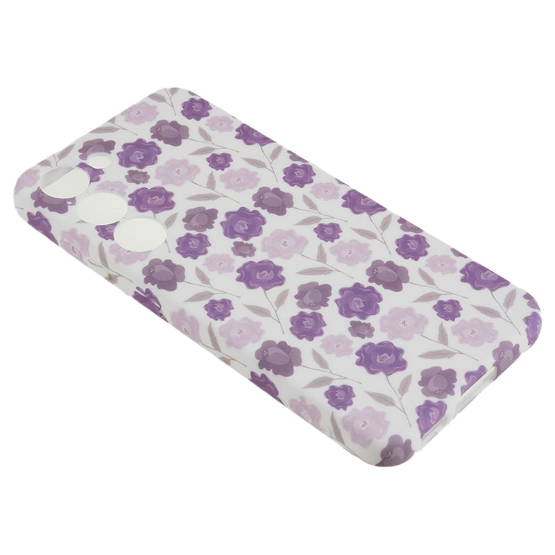 For Samsung Galaxy S23 Drop Protection Soft TPU Phone Case Flower Pattern IMD Back Cover