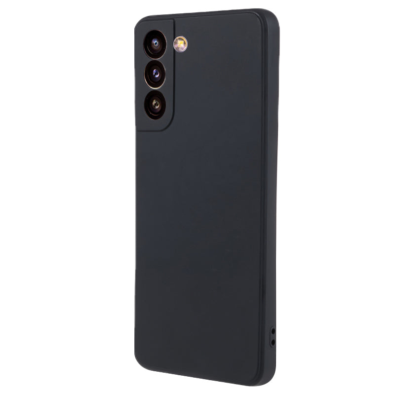 For Samsung Galaxy S21 4G / 5G Back Shell TPU Case Fiber Lining Rubberized Cell Phone Cover