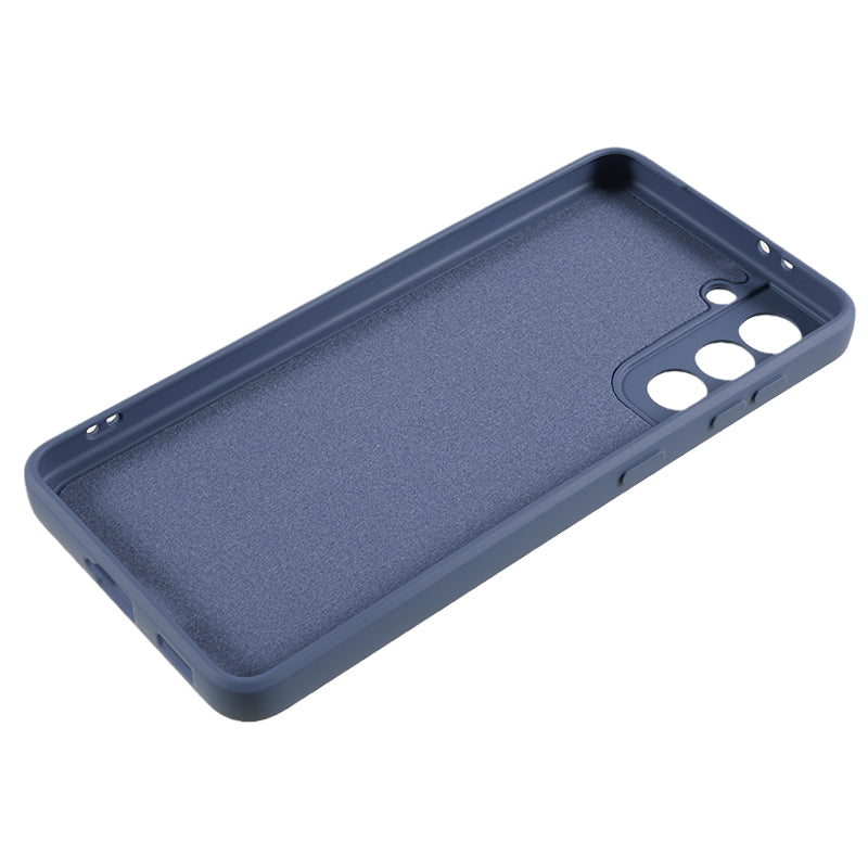For Samsung Galaxy S21 4G / 5G Back Shell TPU Case Fiber Lining Rubberized Cell Phone Cover