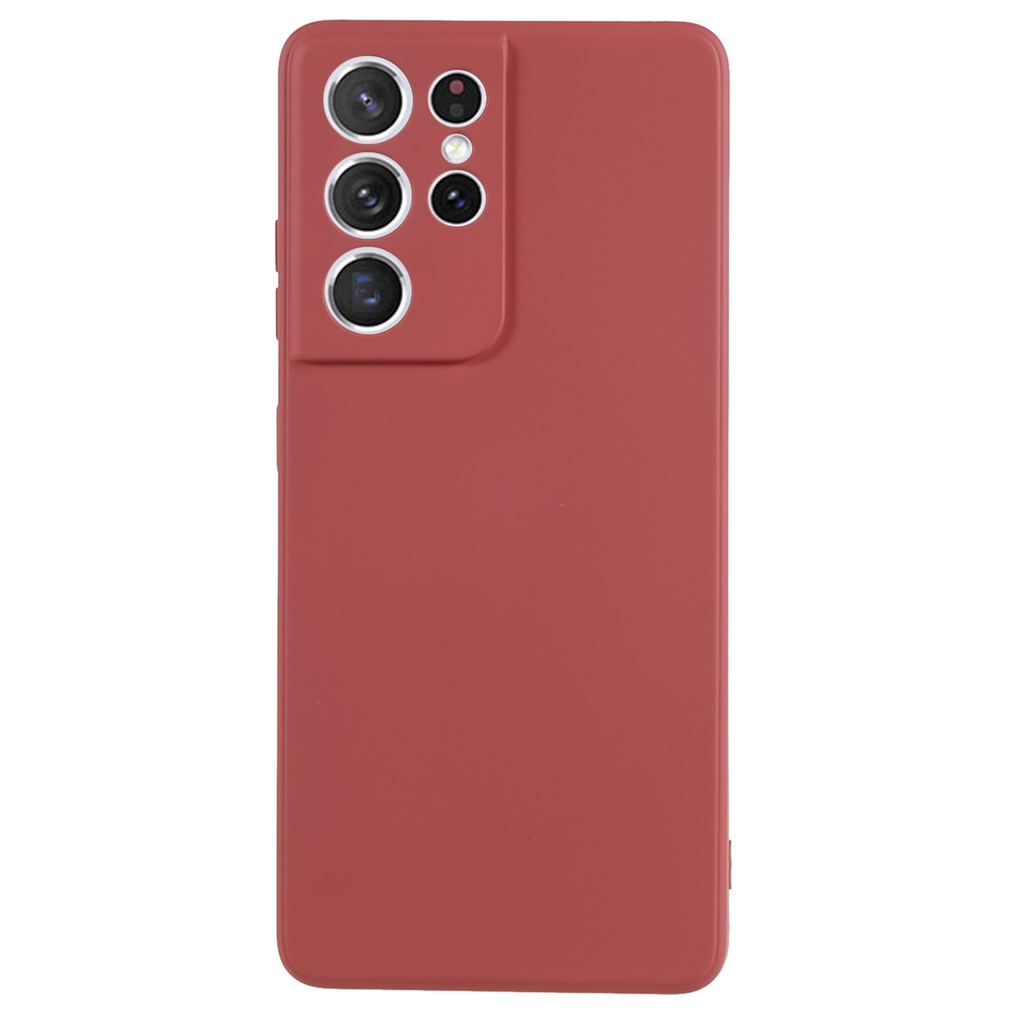 For Samsung Galaxy S21 Ultra 5G TPU Phone Case Fiber Lining Rubberized Cell Phone Cover