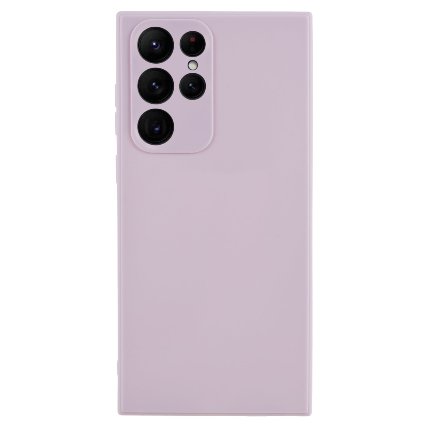 For Samsung Galaxy S22 Ultra 5G Straight Edge TPU Cover Lens Precise Cutout Candy Color Phone Case