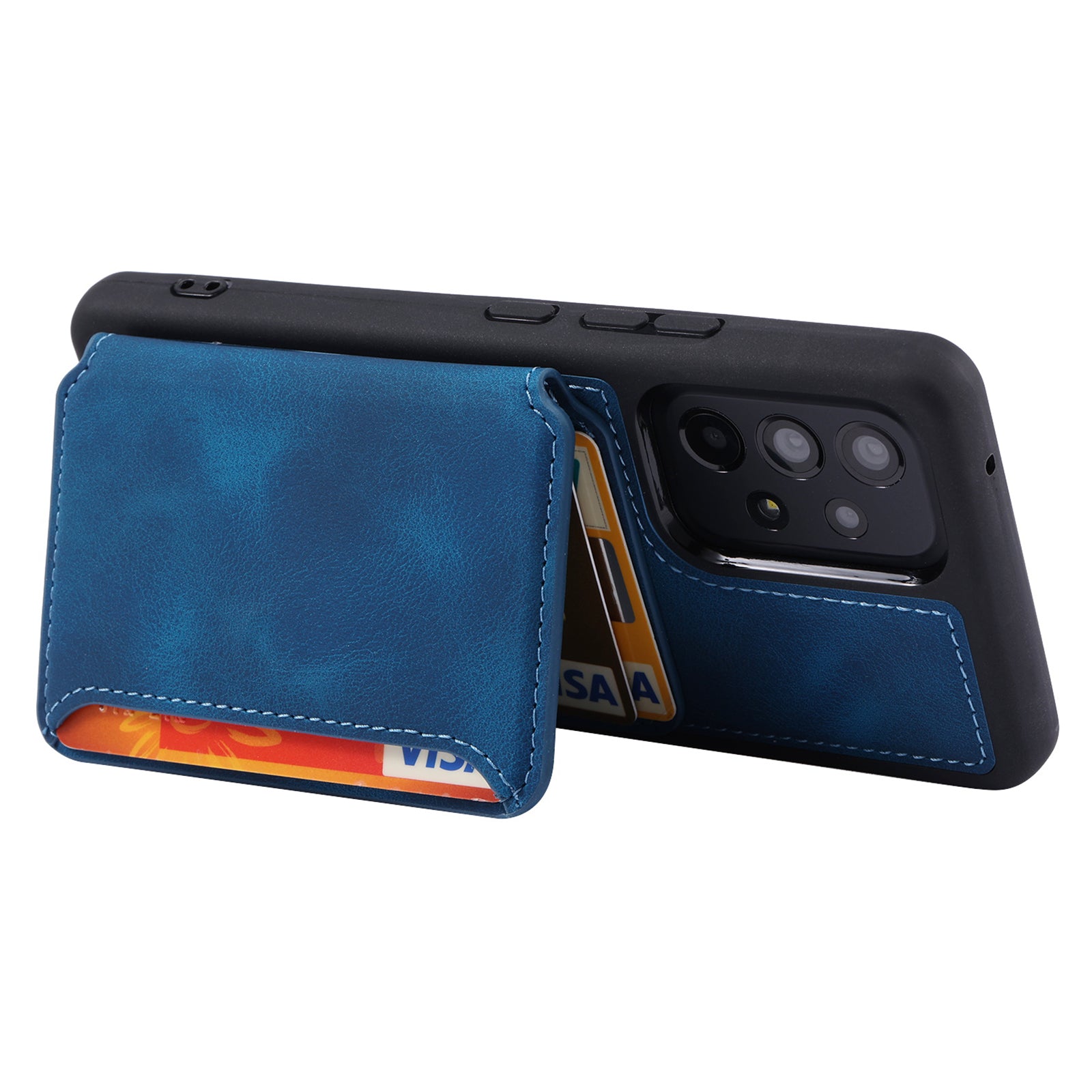 For Samsung Galaxy A53 5G RFID Blocking Leather TPU Phone Case Wallet Kickstand Smartphone Cover