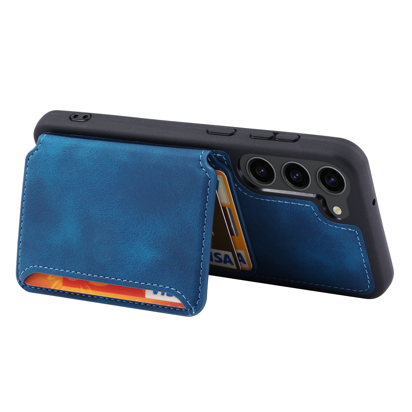 For Samsung Galaxy S23 Phone Case RFID Blocking Kickstand Wallet Phone Leather TPU Phone Cover