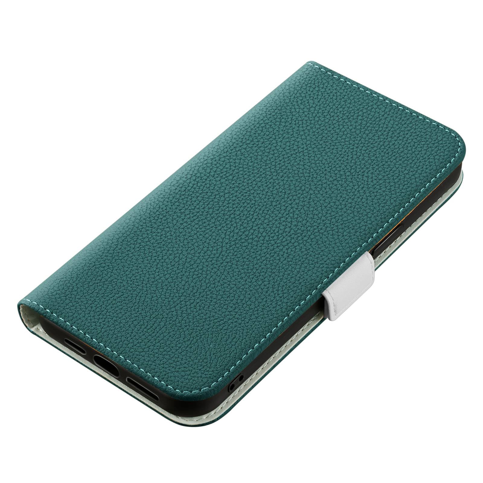 Til Samsung Galaxy A24 4G Litchi Texture PU Læder Taske Stand Pung Candy Color Cover