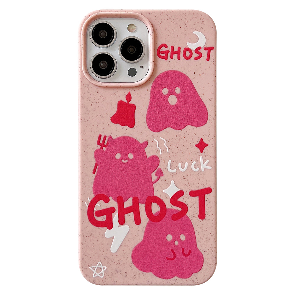 Telefonetui til iPhone 13 Pro Max 6,7 tommer Wheat Straw Nedbrydeligt Slim Cover Mønster Udskrivning Telefon Shell