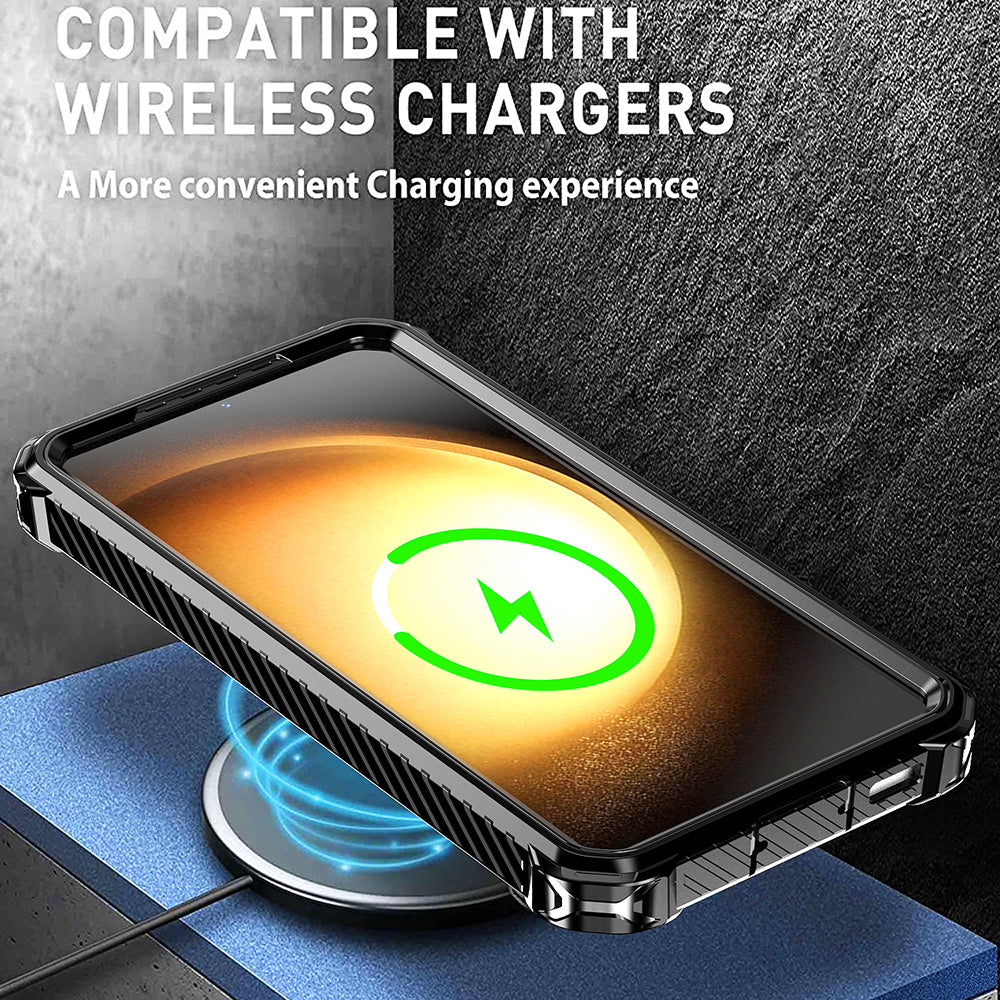 For Samsung Galaxy S23 Magnetic Phone Cover PC TPU Ring Kickstand Cell Phone Case