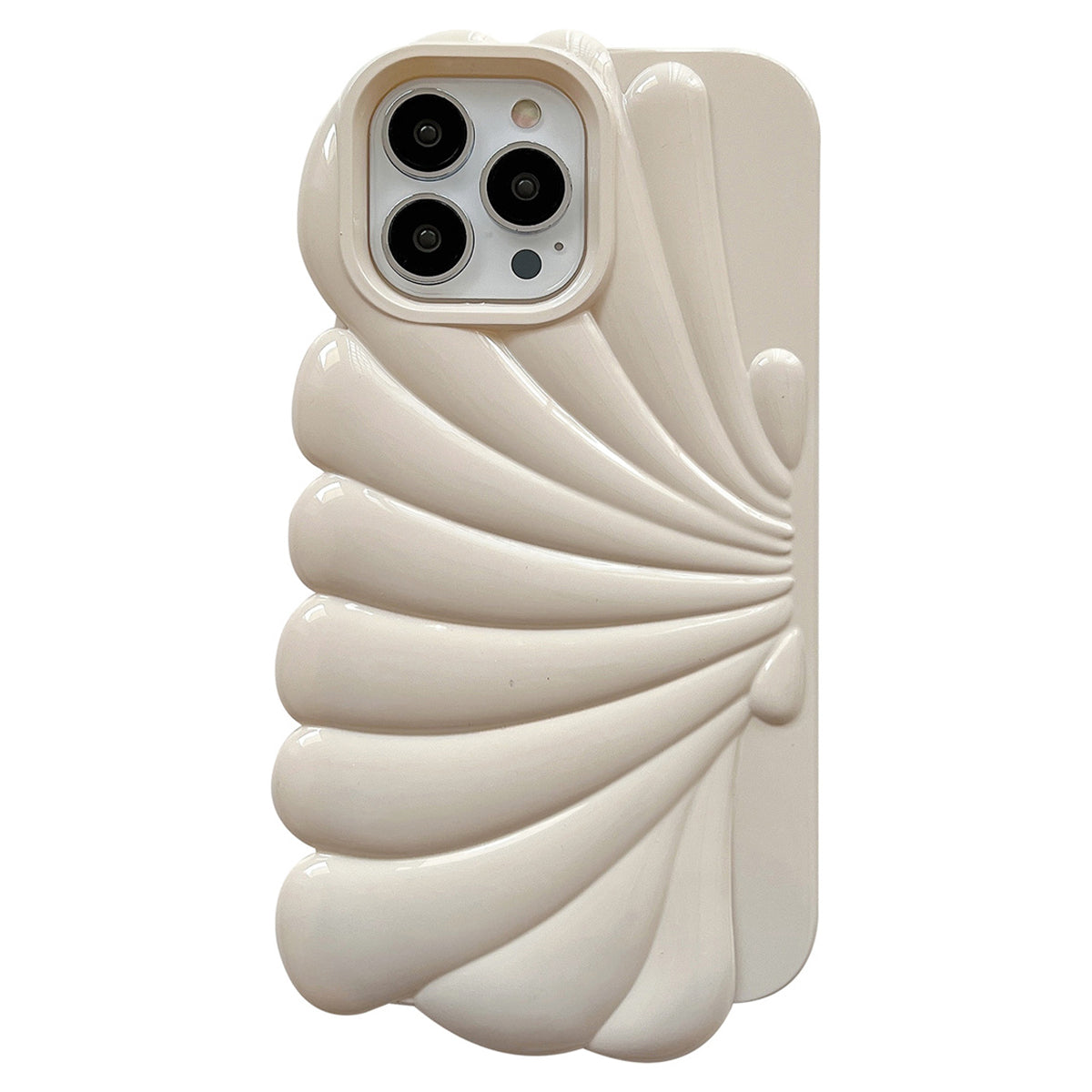 Seashell Shape telefoncover til iPhone 14 Pro Blank overflade blød TPU telefon beskyttelsescover