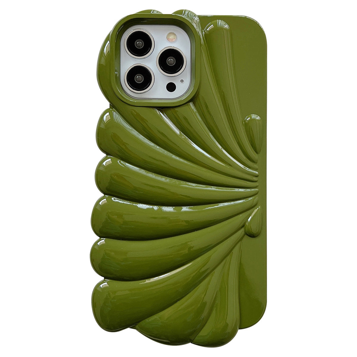 Seashell Shape telefoncover til iPhone 14 Pro Blank overflade blød TPU telefon beskyttelsescover