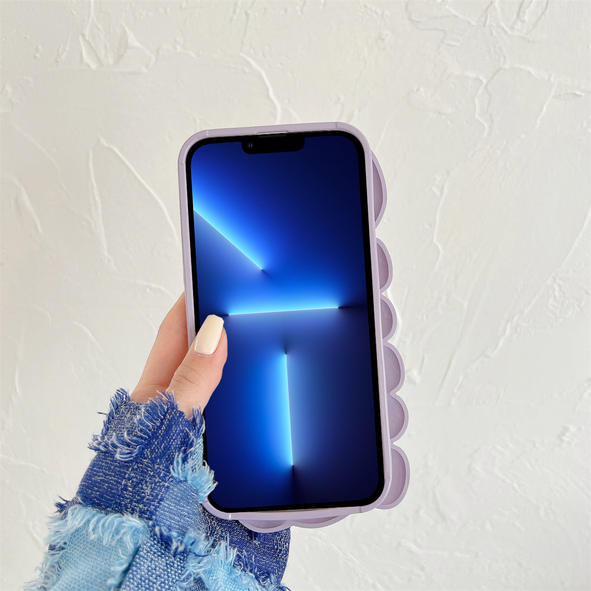 Pro iPhone 13 Pro Max 6,7palcový lesklý povrch měkký TPU kryt telefonu pouzdro na telefon ve tvaru mušle