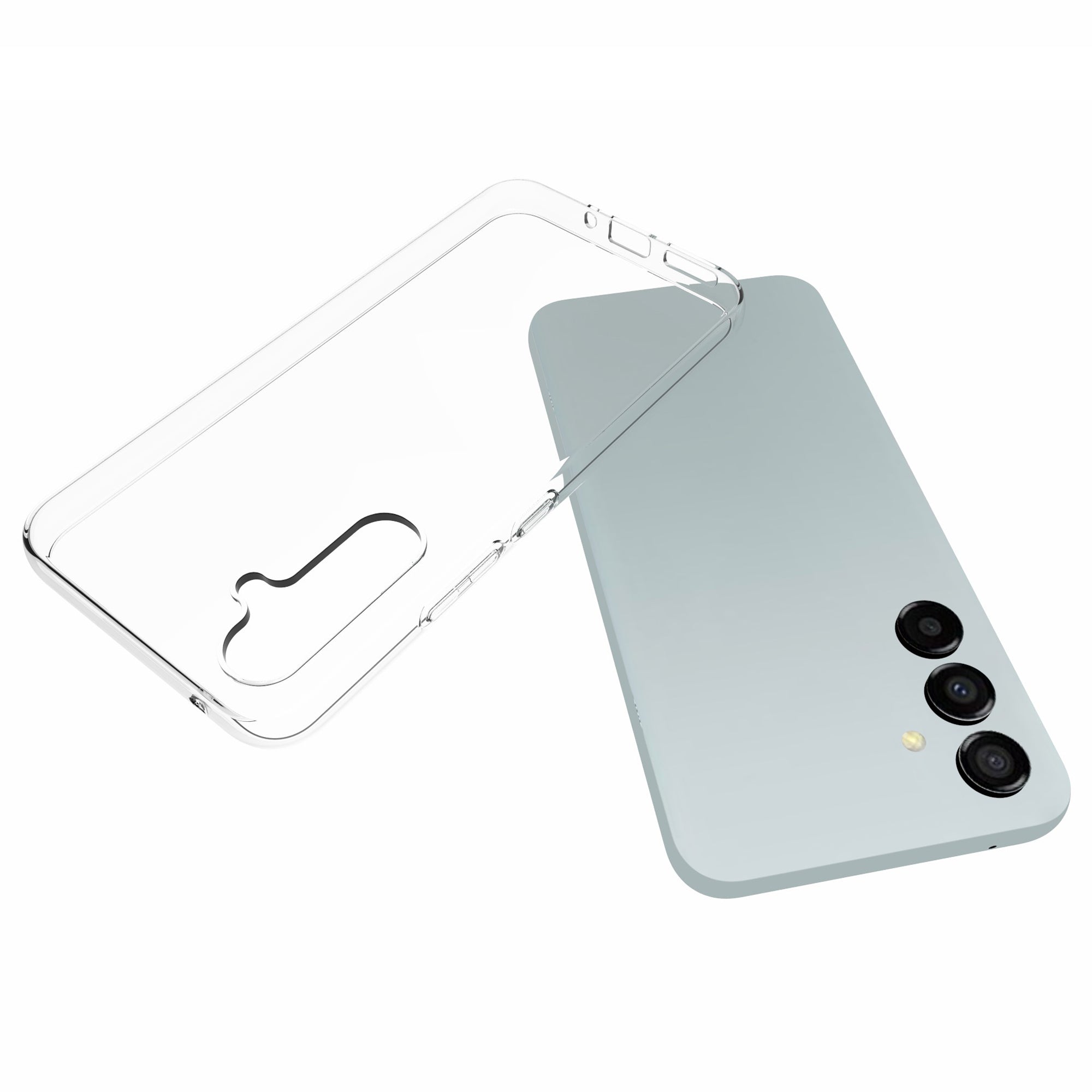 Clear Phone Case For Samsung Galaxy A54 5G , Inside Watermark-Free Texture Dustproof TPU Smartphone Cover