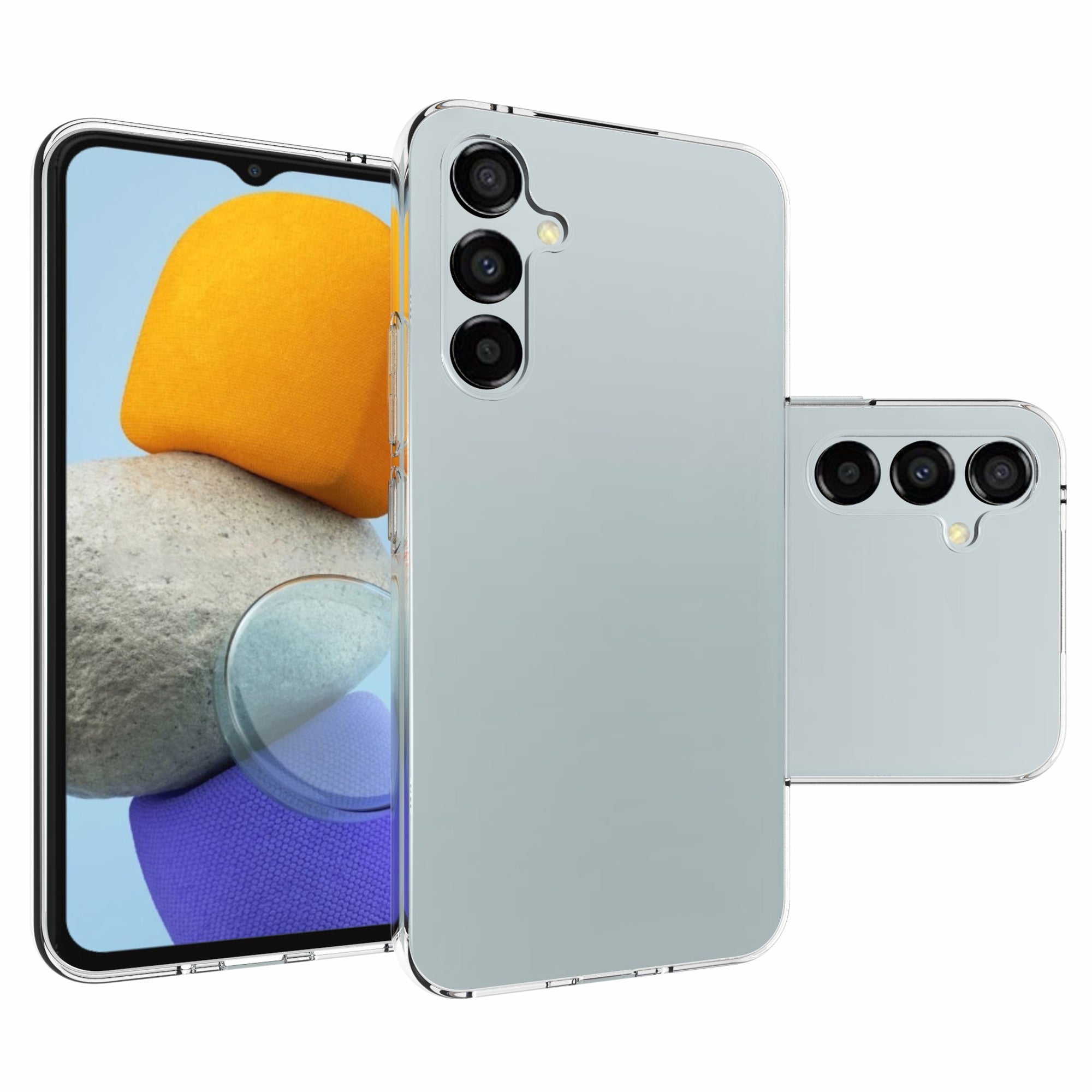 Clear Phone Case For Samsung Galaxy A54 5G , Inside Watermark-Free Texture Dustproof TPU Smartphone Cover