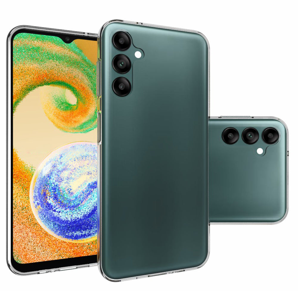 Pro Samsung Galaxy A14 4G HD průhledné vnitřní pouzdro na telefon s texturou bez vodoznaku proti prachu TPU kryt na mobil