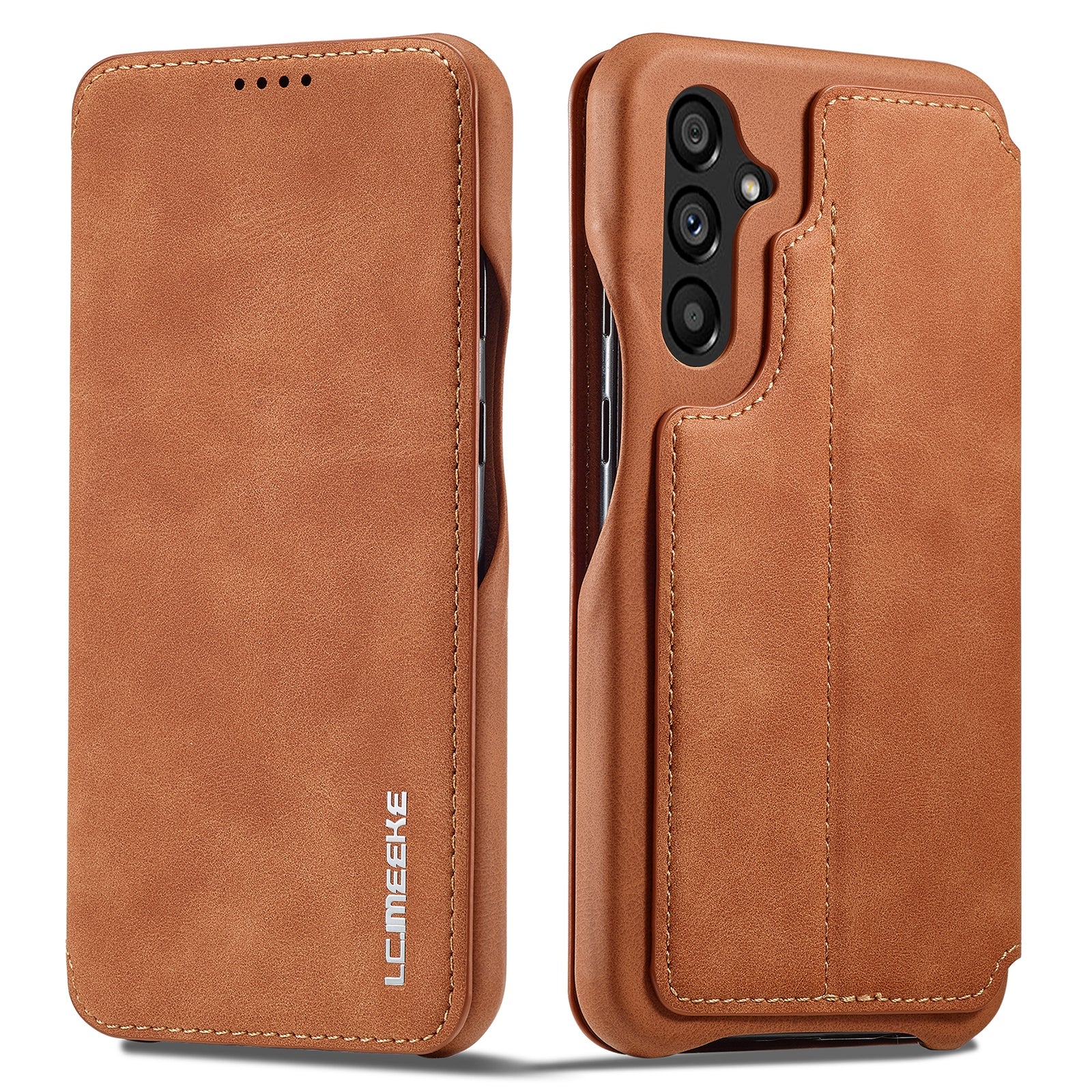 LC.IMEEKE For Samsung Galaxy A54 5G Stand Leather Phone Case Card Slot Smartphone Cover