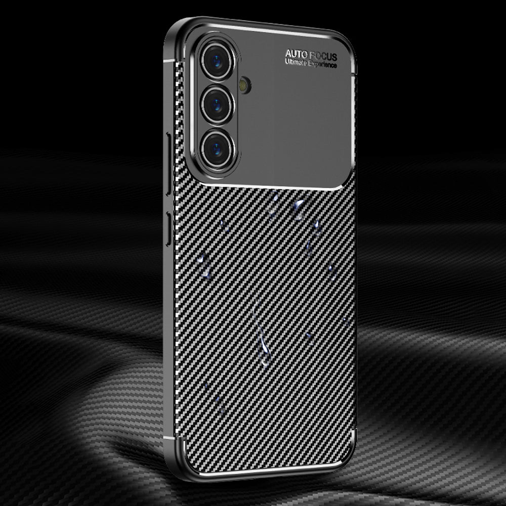 Pro Samsung Galaxy A54 5G pouzdro na telefon s texturou z uhlíkových vláken Ochranný kryt TPU proti pádu na telefon