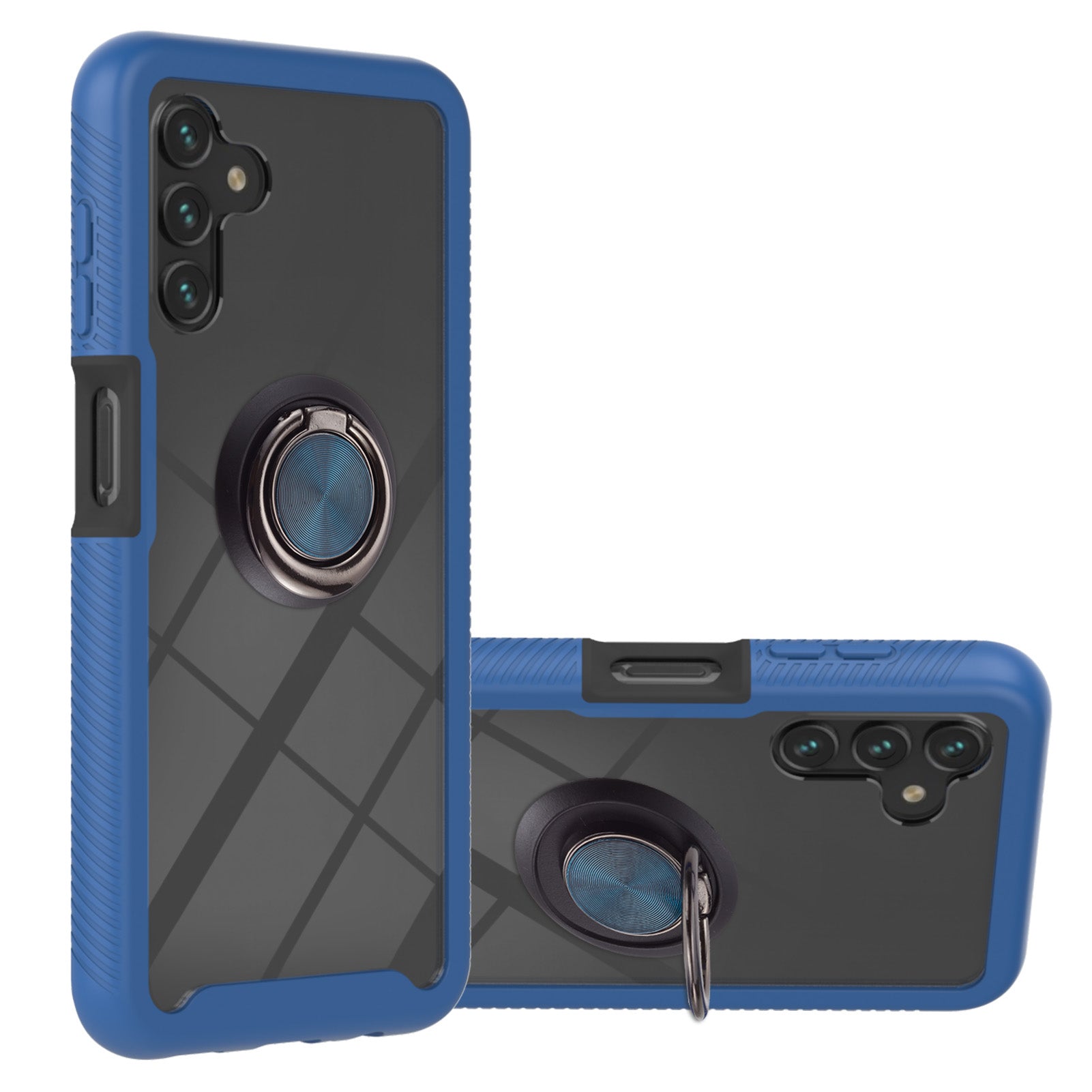 YB PC Series-5 Back Cover for Samsung Galaxy A34 5G PC TPU Detachable 2-in-1 Phone Case with Ring Kickstand