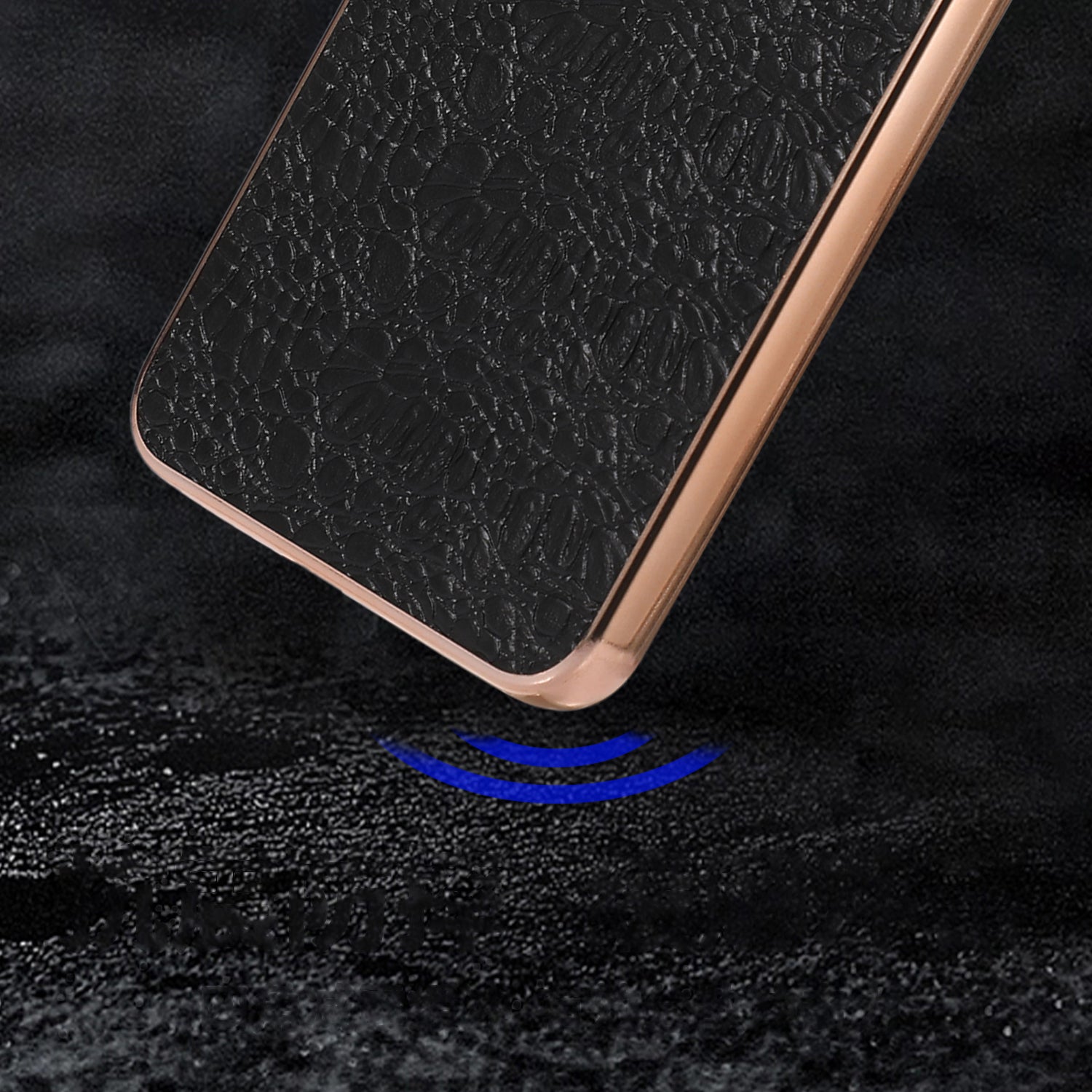 For Samsung Galaxy S23 Nano Electroplating Phone Case Genuine Cowhide Leather TPU PC Phone Cover