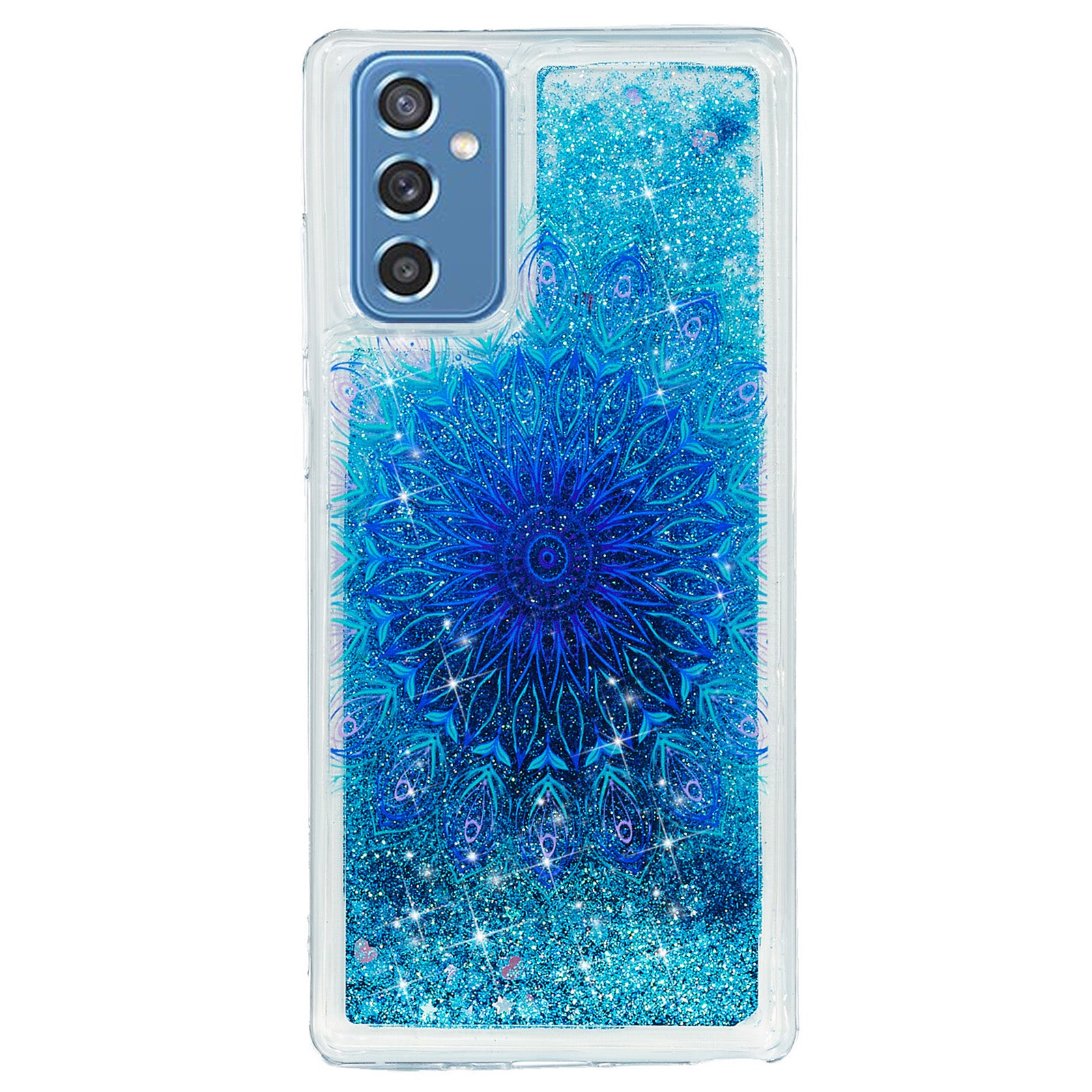 For Samsung Galaxy A54 5G Liquid Quicksand Phone Case Embossment Pattern TPU Cover