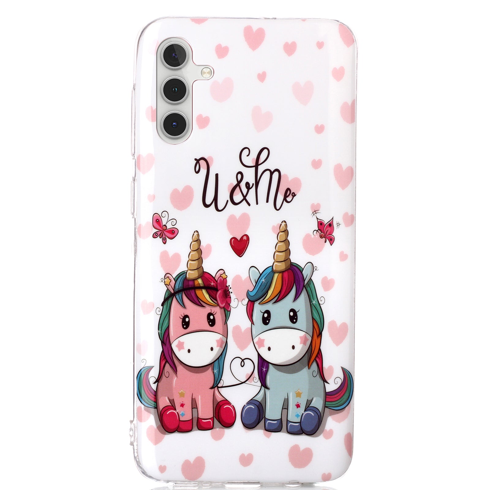 For Samsung Galaxy A54 5G Phone Case Luminous Patterned IMD TPU Back Case