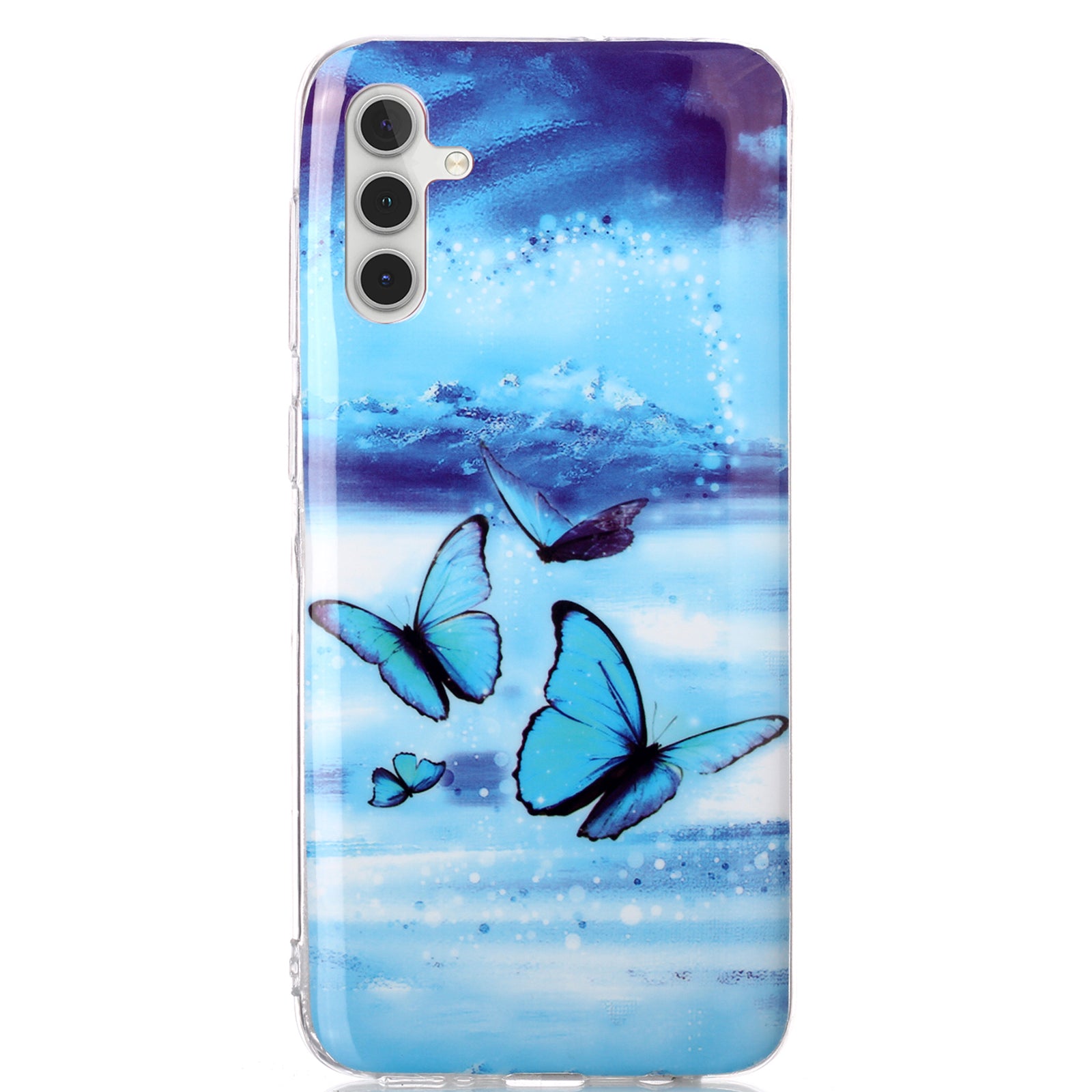 For Samsung Galaxy A54 5G Phone Case Luminous Patterned IMD TPU Back Case