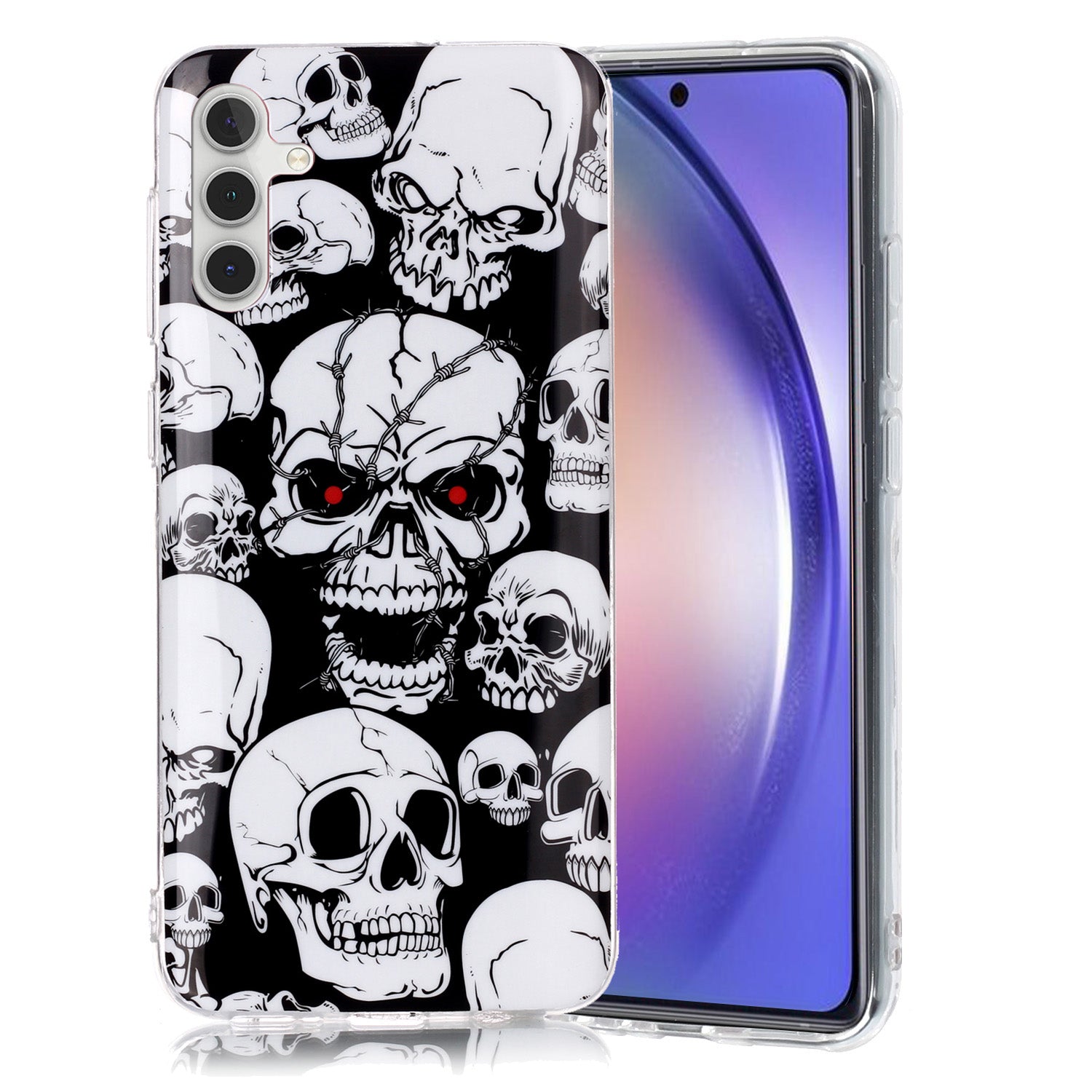 For Samsung Galaxy A54 5G Phone Case Luminous Patterned IMD TPU Back Case