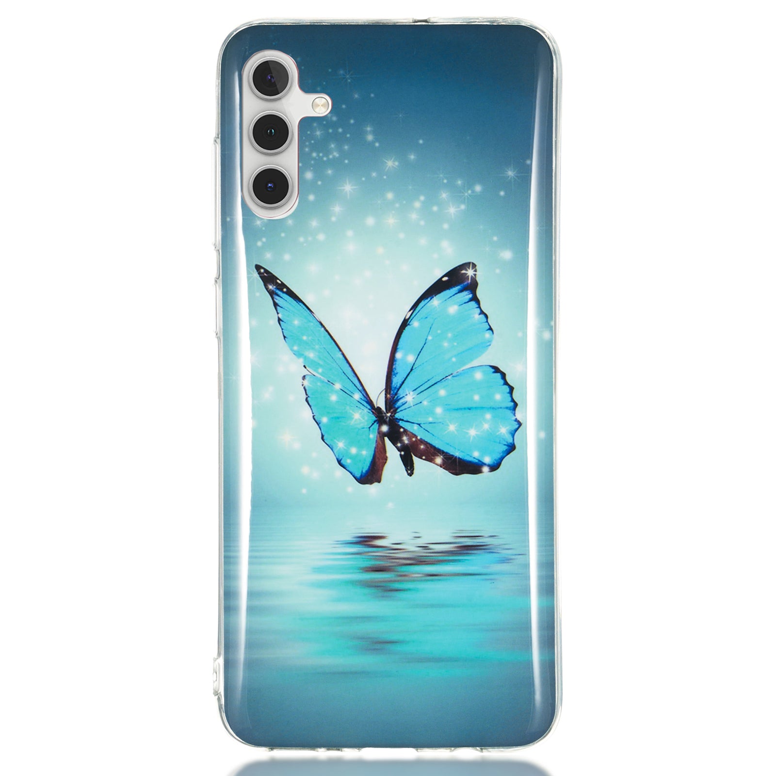 For Samsung Galaxy A54 5G Phone Case Luminous Patterned IMD TPU Back Case