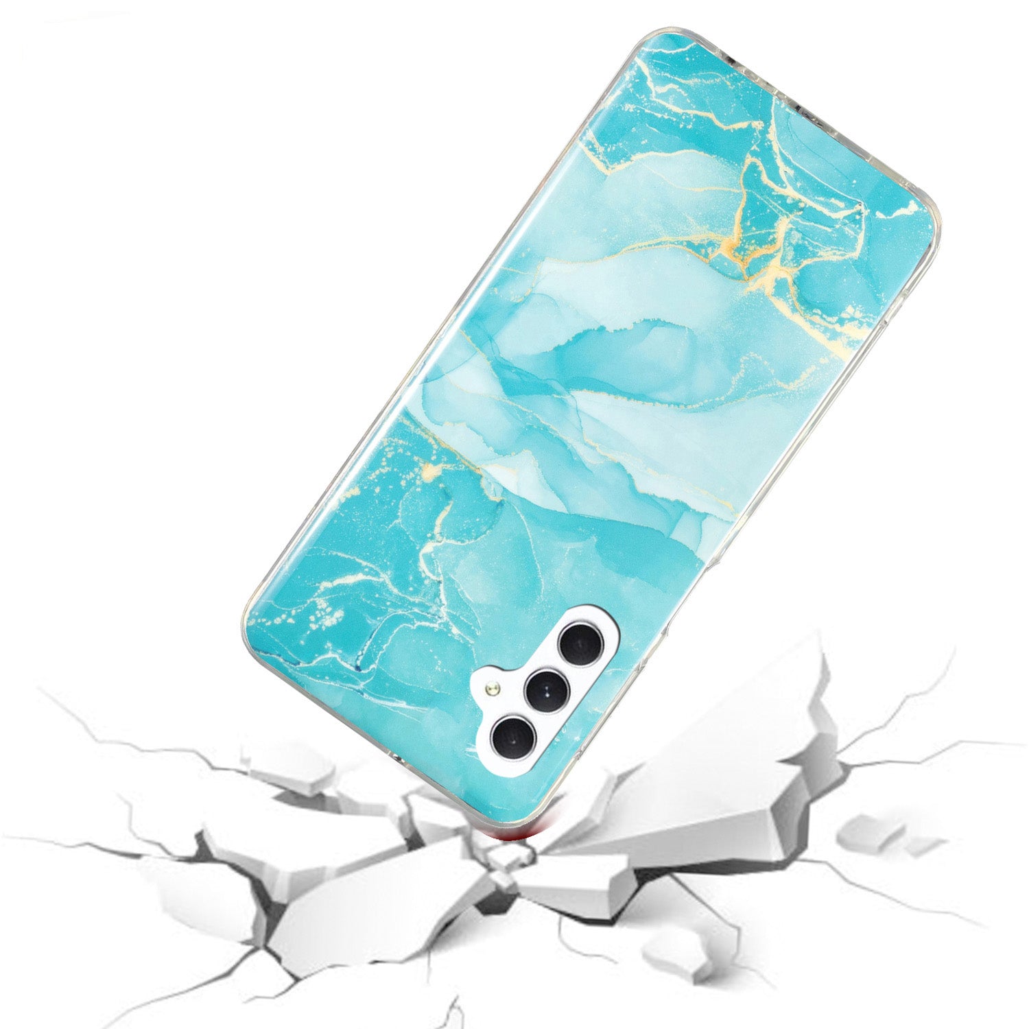 For Samsung Galaxy A54 5G Marble Pattern Phone TPU Case Anti-scratch IMD Phone Cover