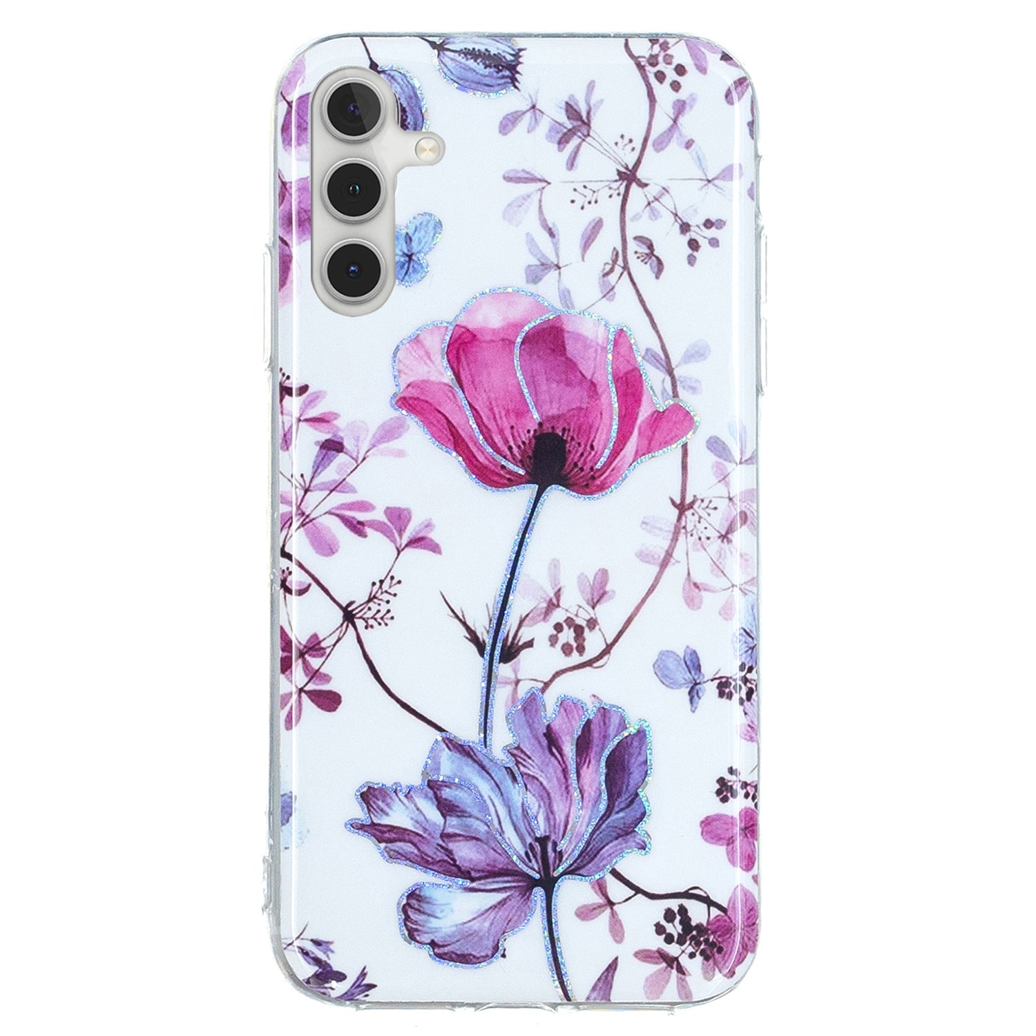 For Samsung Galaxy A54 5G IMD Pattern Phone Case Electroplating Soft TPU Mobile Phone Cover