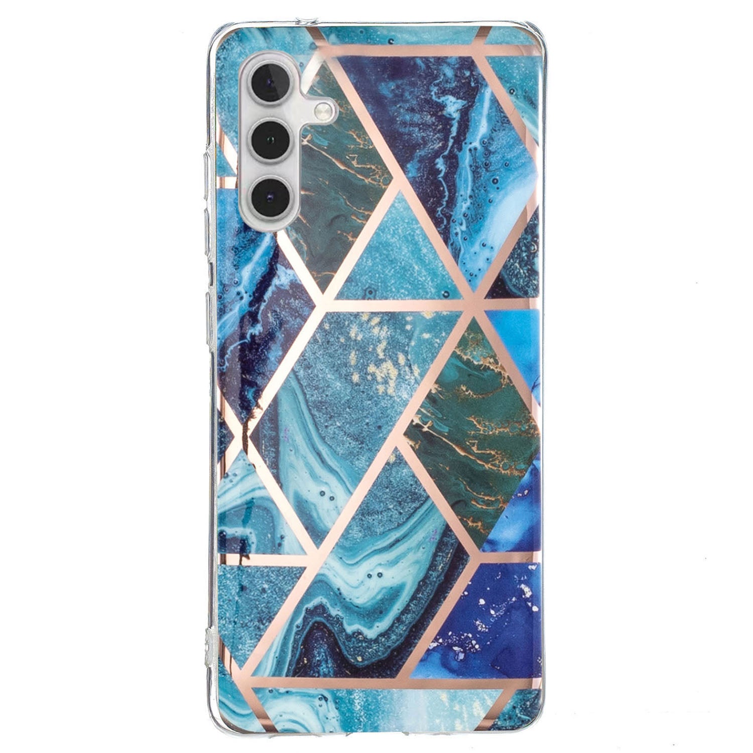 For Samsung Galaxy A54 5G IMD Pattern Phone Case Electroplating Soft TPU Mobile Phone Cover