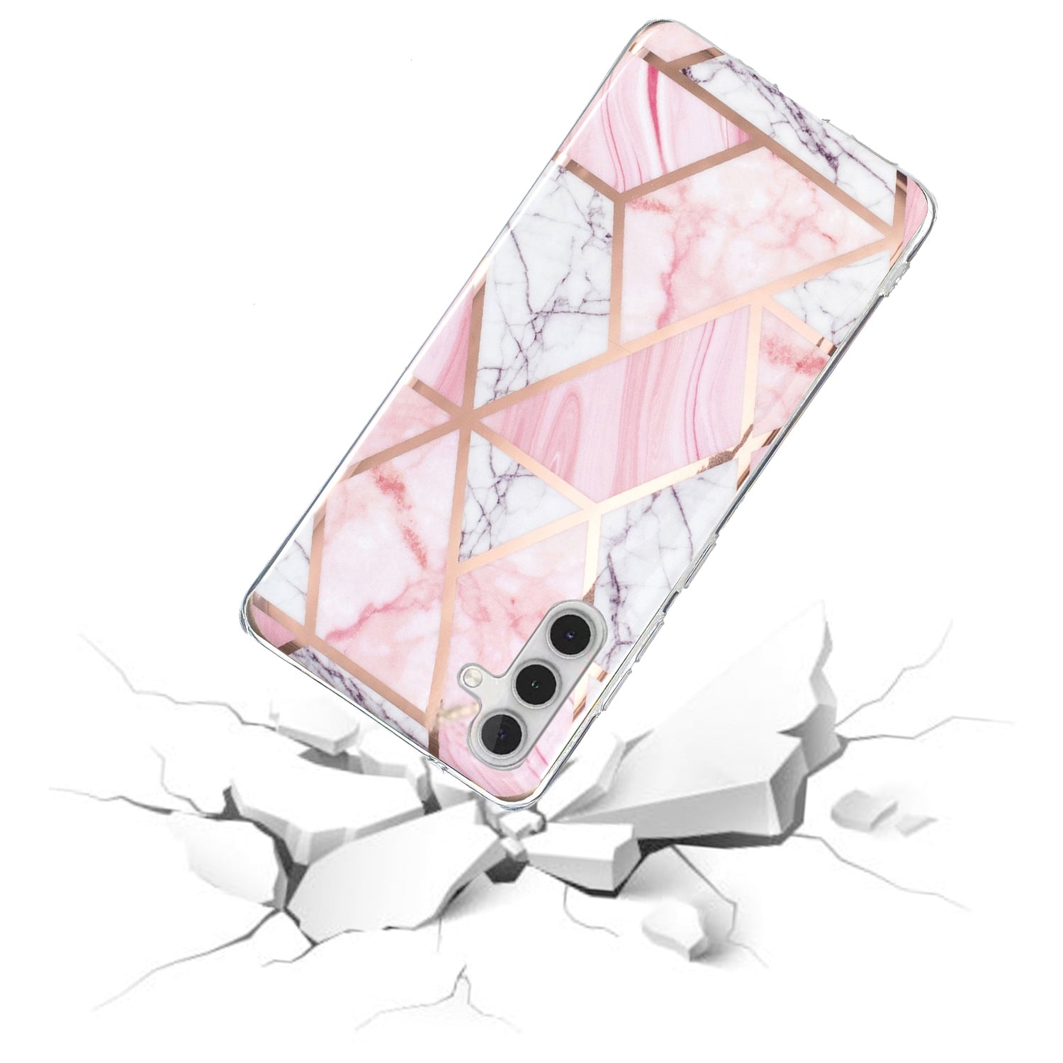 For Samsung Galaxy A54 5G IMD Pattern Phone Case Electroplating Soft TPU Mobile Phone Cover