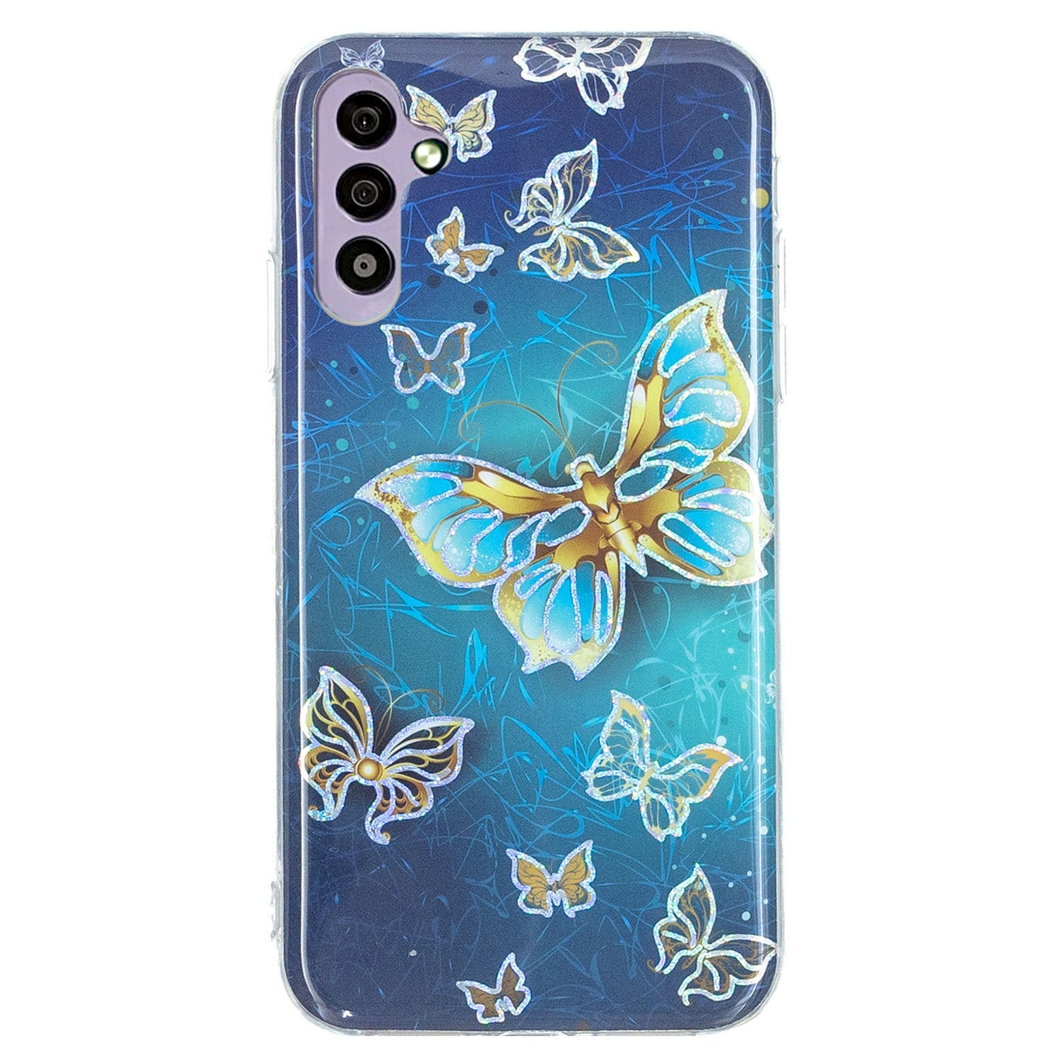 For Samsung Galaxy A34 5G Soft TPU Phone Case Electroplating Pattern IMD Cover