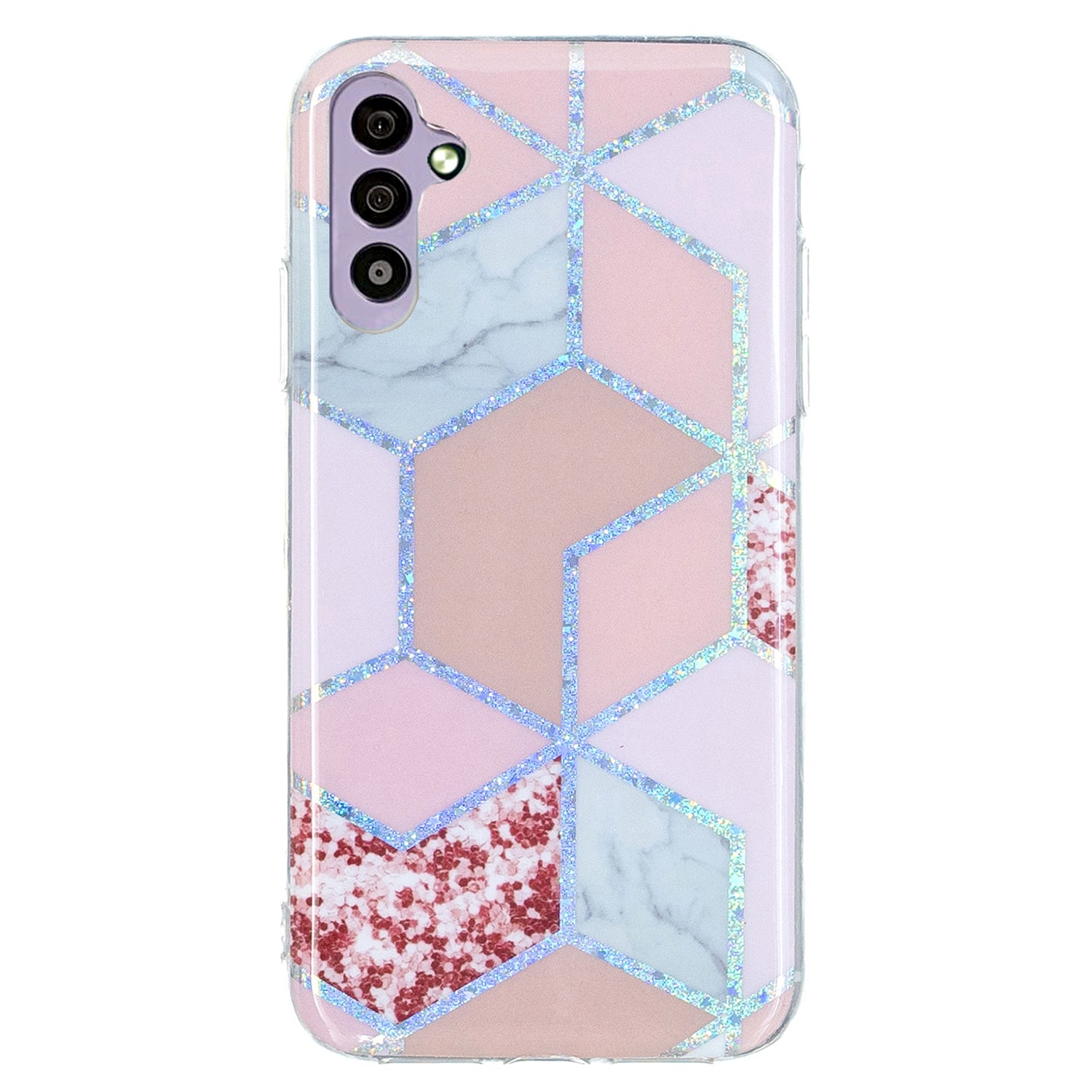 For Samsung Galaxy A34 5G Soft TPU Phone Case Electroplating Pattern IMD Cover