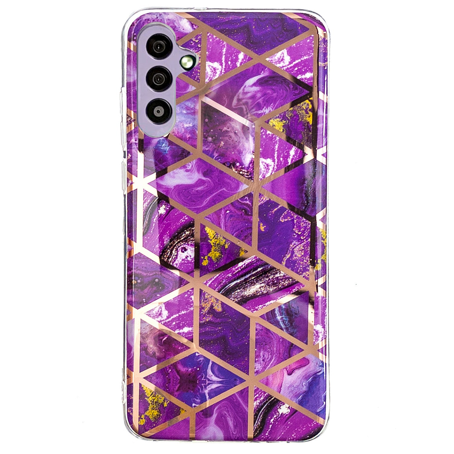 For Samsung Galaxy A34 5G Soft TPU Phone Case Electroplating Pattern IMD Cover