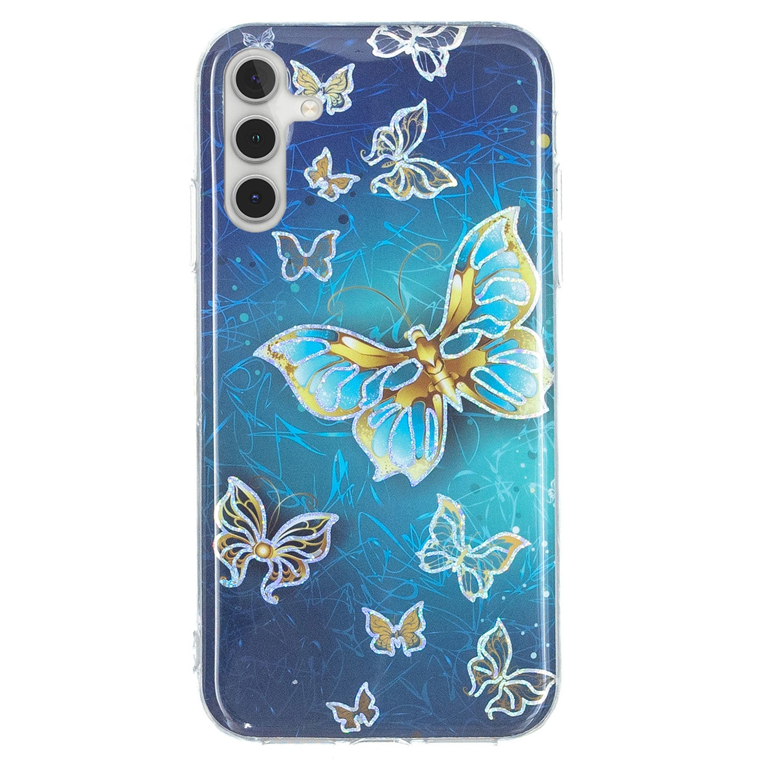 For Samsung Galaxy A24 4G Pattern IMD Case Soft TPU Electroplating Protective Phone Cover