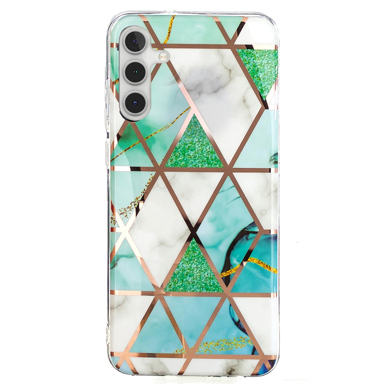 For Samsung Galaxy A24 4G Pattern IMD Case Soft TPU Electroplating Protective Phone Cover