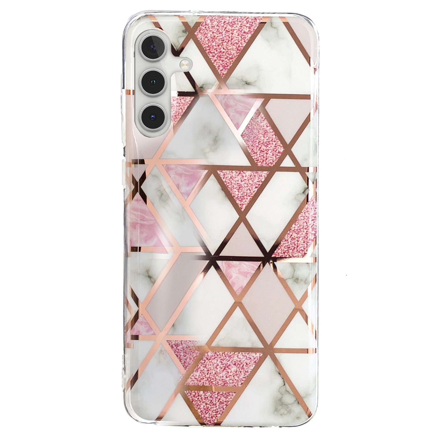 For Samsung Galaxy A24 4G Pattern IMD Case Soft TPU Electroplating Protective Phone Cover