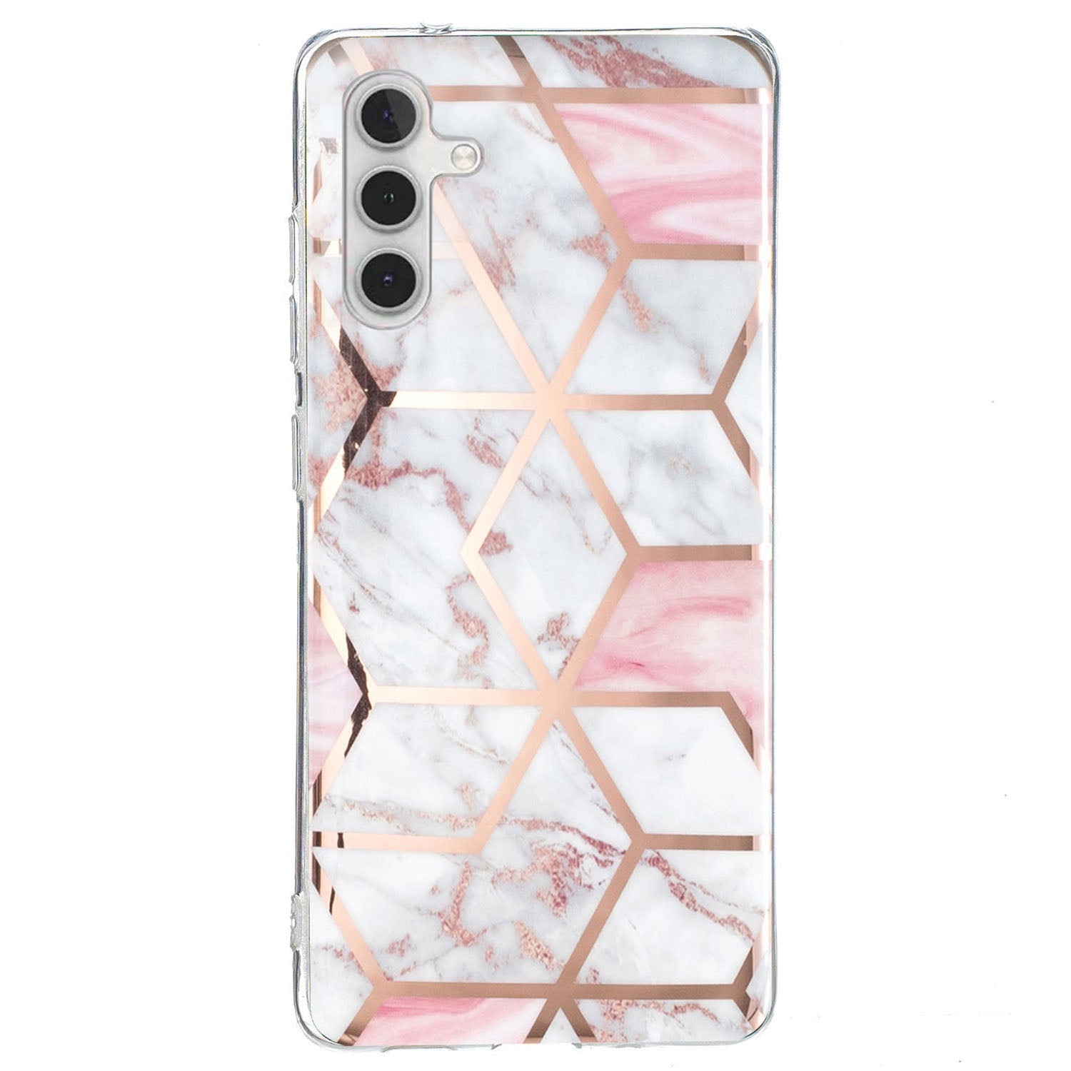 For Samsung Galaxy A24 4G Pattern IMD Case Soft TPU Electroplating Protective Phone Cover