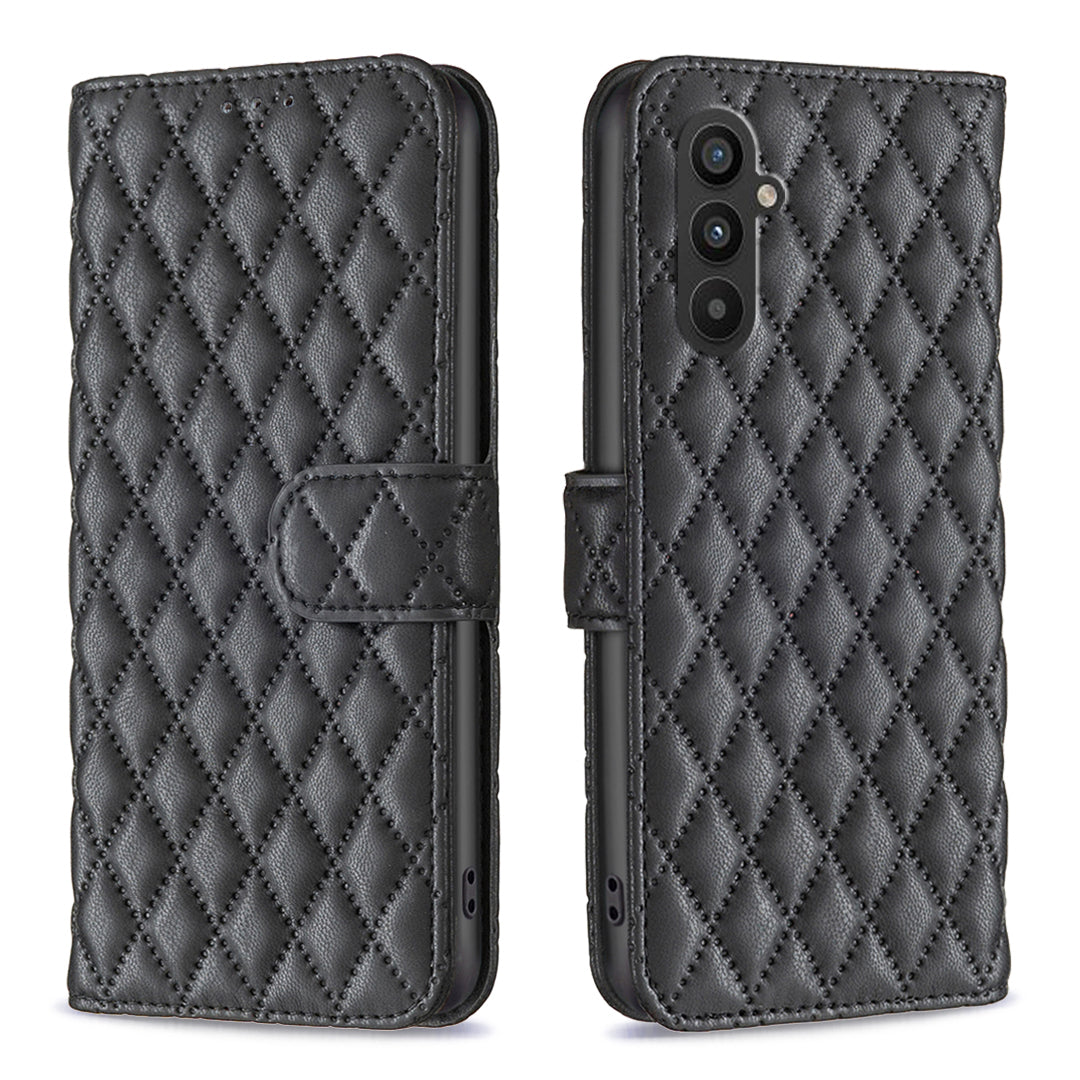 BINFEN COLOR BF Style-14 Phone Case for Samsung Galaxy A24 4G PU Leather Stand Wallet Phone Cover