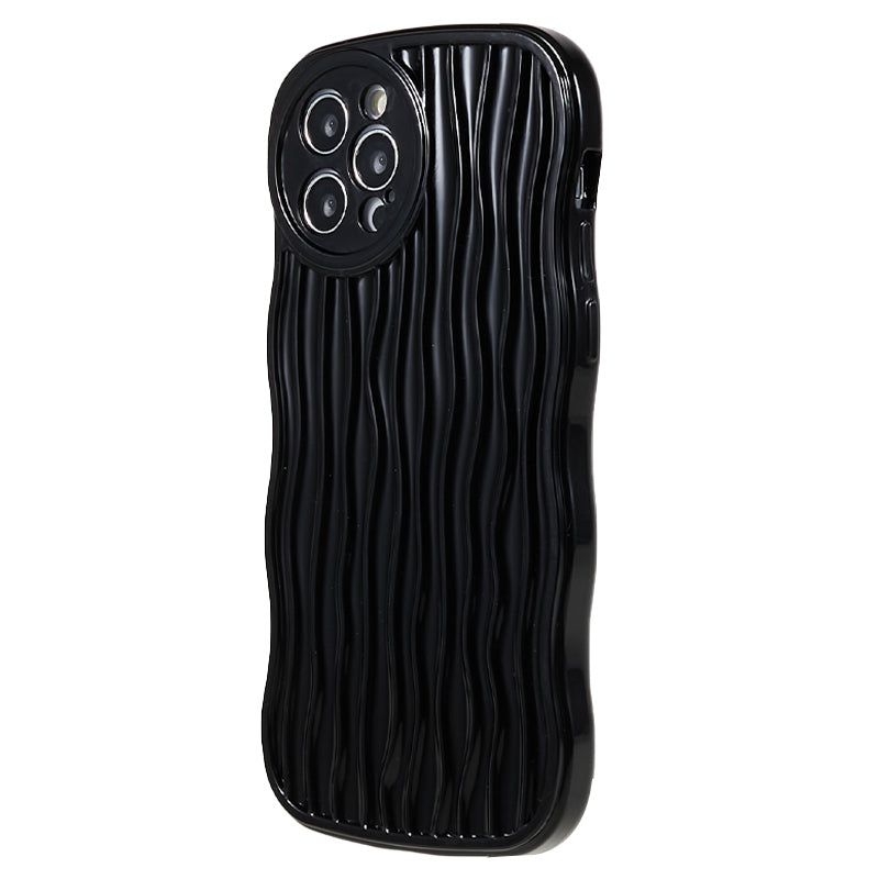 Wavy Edge TPU-telefoncover til iPhone 12 Pro Anti-ridse mobiltelefoncover