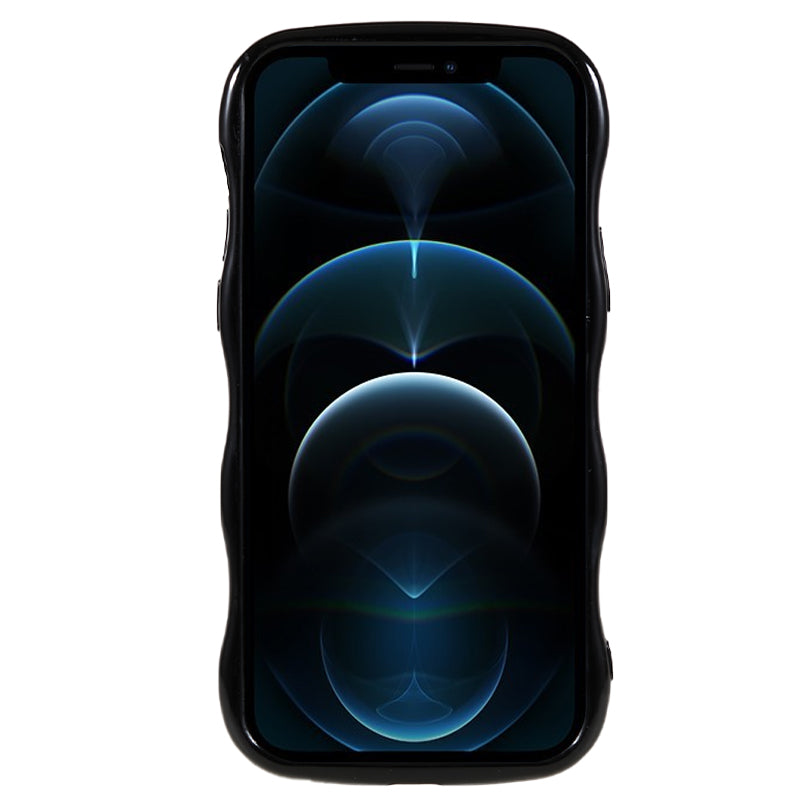 Wavy Edge TPU-telefoncover til iPhone 12 Pro Anti-ridse mobiltelefoncover